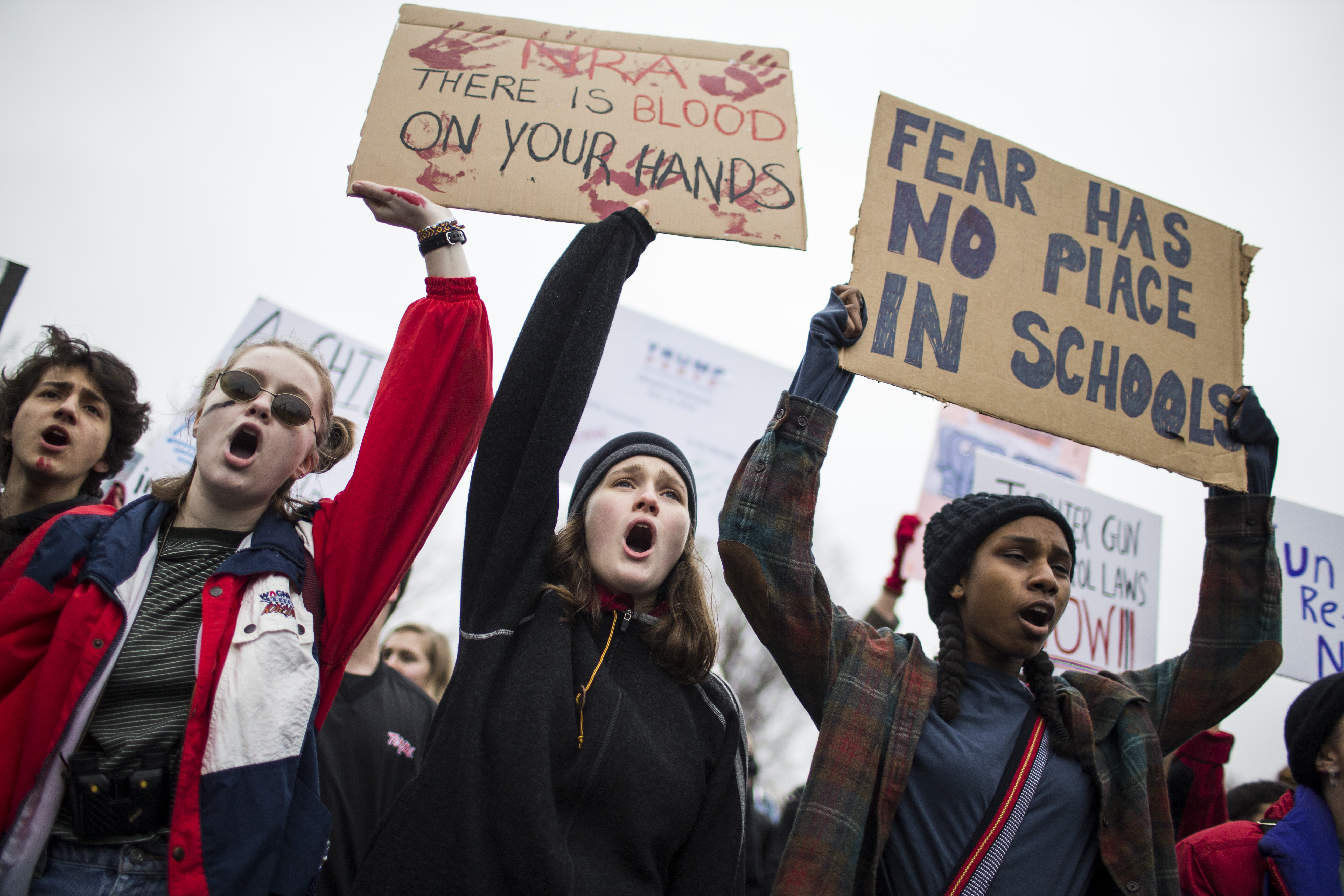 Teens For Gun Reform Hold Protest At The White House