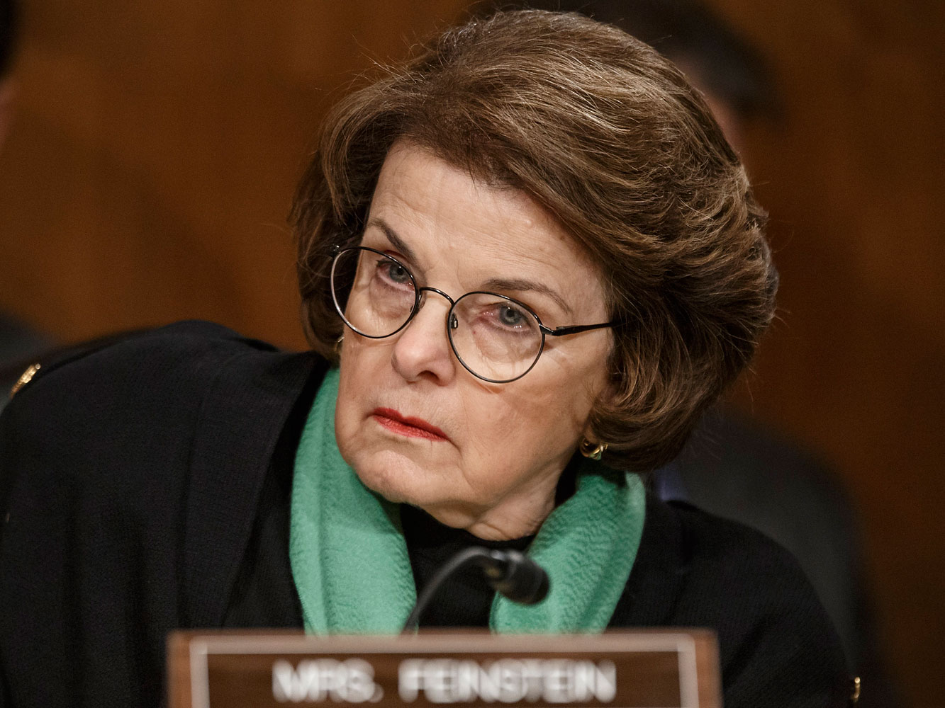 Sen. Dianne Feinstein, chair of the Senate Intelligence Committee, tells Transportation Secretary Anthony Foxx to be cautious about the evolution of small, unmanned drone aircraft and the threat to Americans’ privacy, at a Senate Transportation subcommit