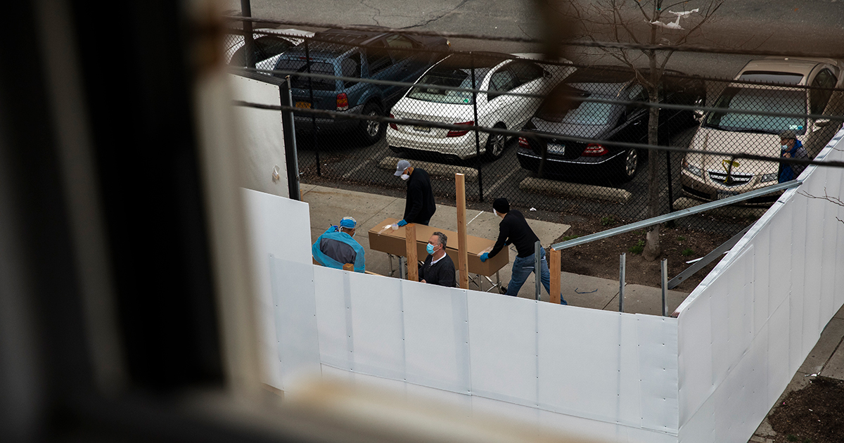 As New York Coronavirus Deaths Soar, Makeshift Morgues Go Up