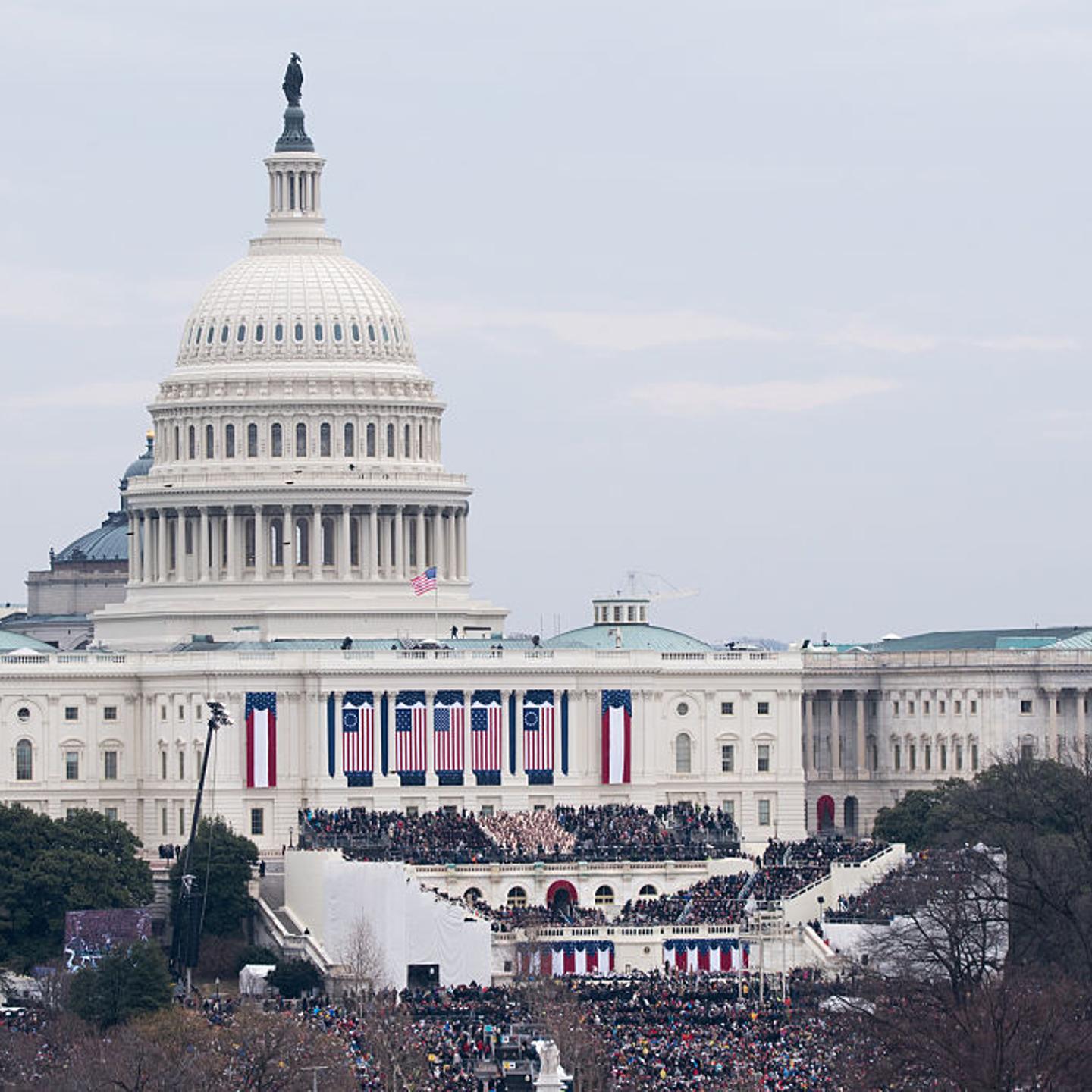 Supporters And Protesters Turn Out For The Inauguration Of President-Elect Donald Trump