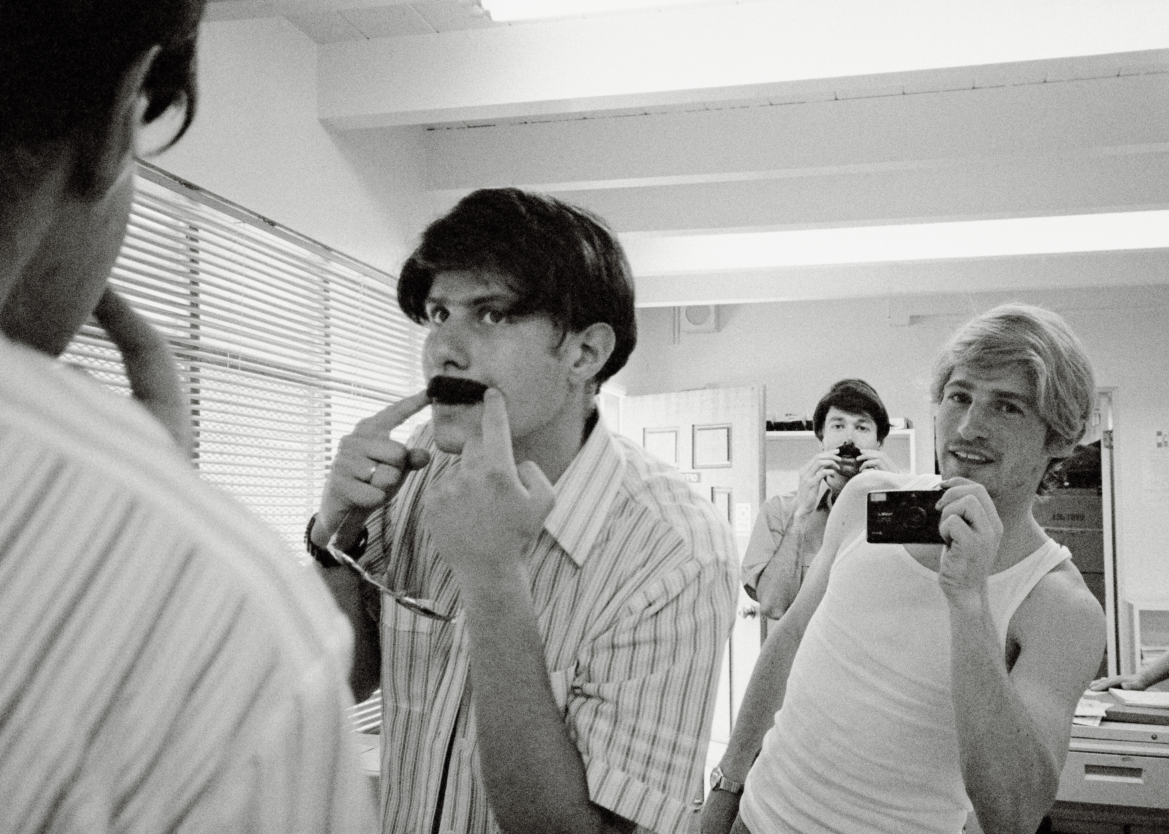 Mike Diamond, Spike Jonze and Adam Yauch prepare for the “Sabotage” music video in a scene from “Beastie Boys Story."