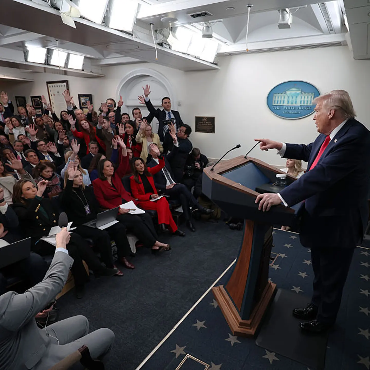 Press Secretary Karoline Leavitt Holds A Briefing At The White House