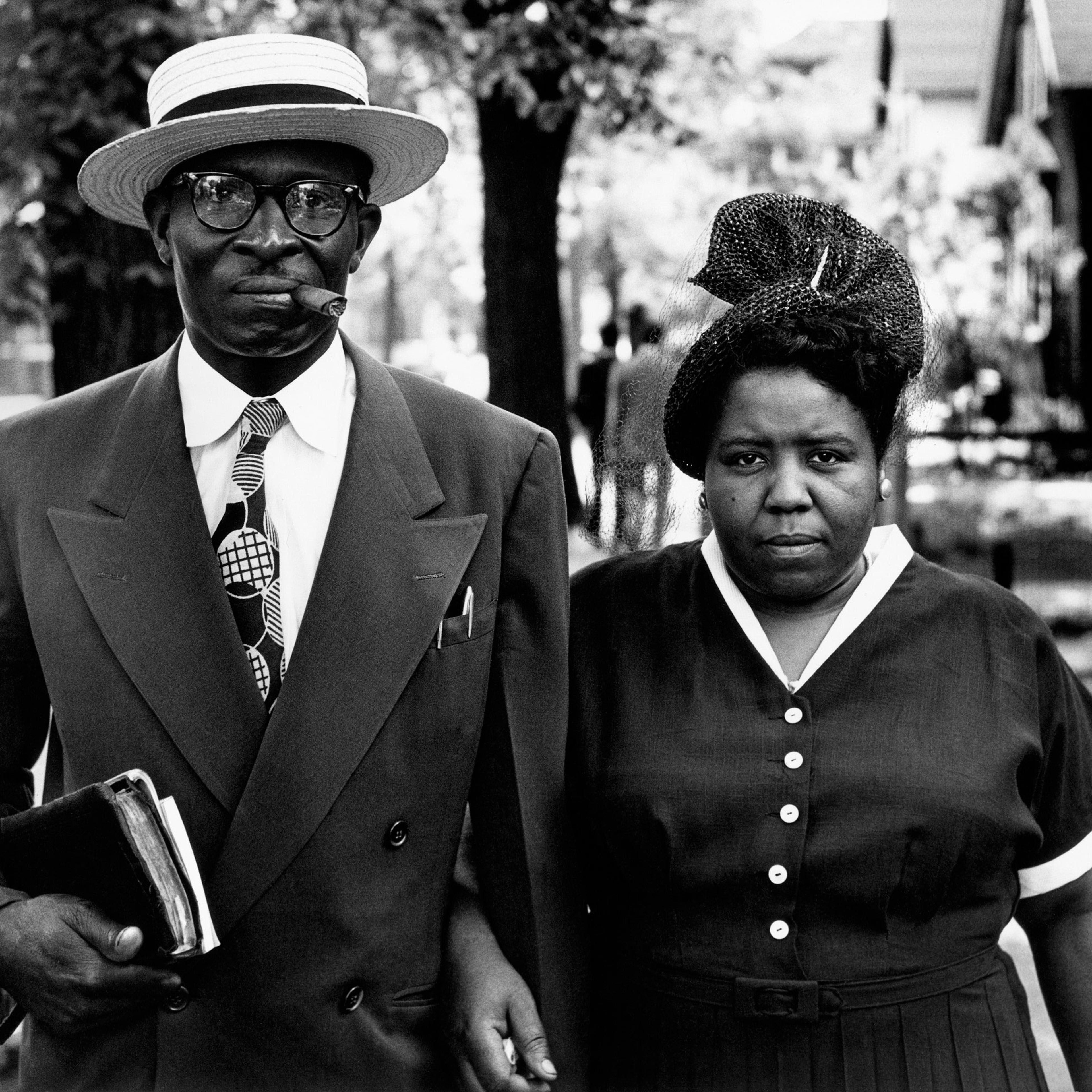 Husband and Wife, Sunday Morning, Detroit, Michigan, 1950.