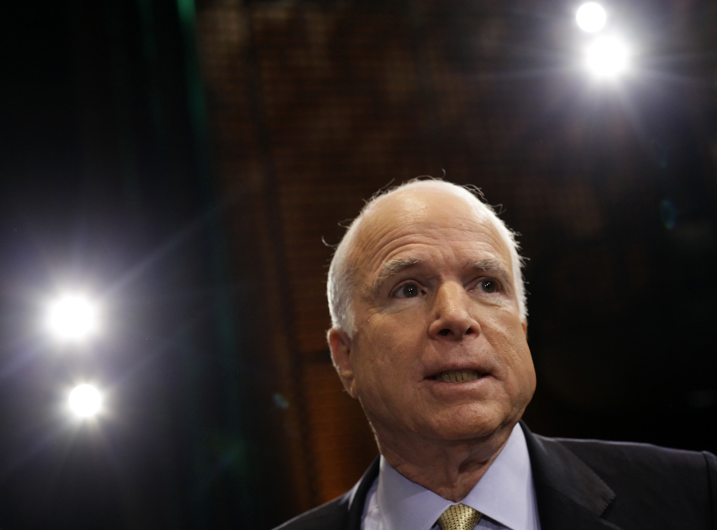 U.S. Senator John McCain (R-AZ) at a town hall event in Mesa, Arizona August 27, 2013.
