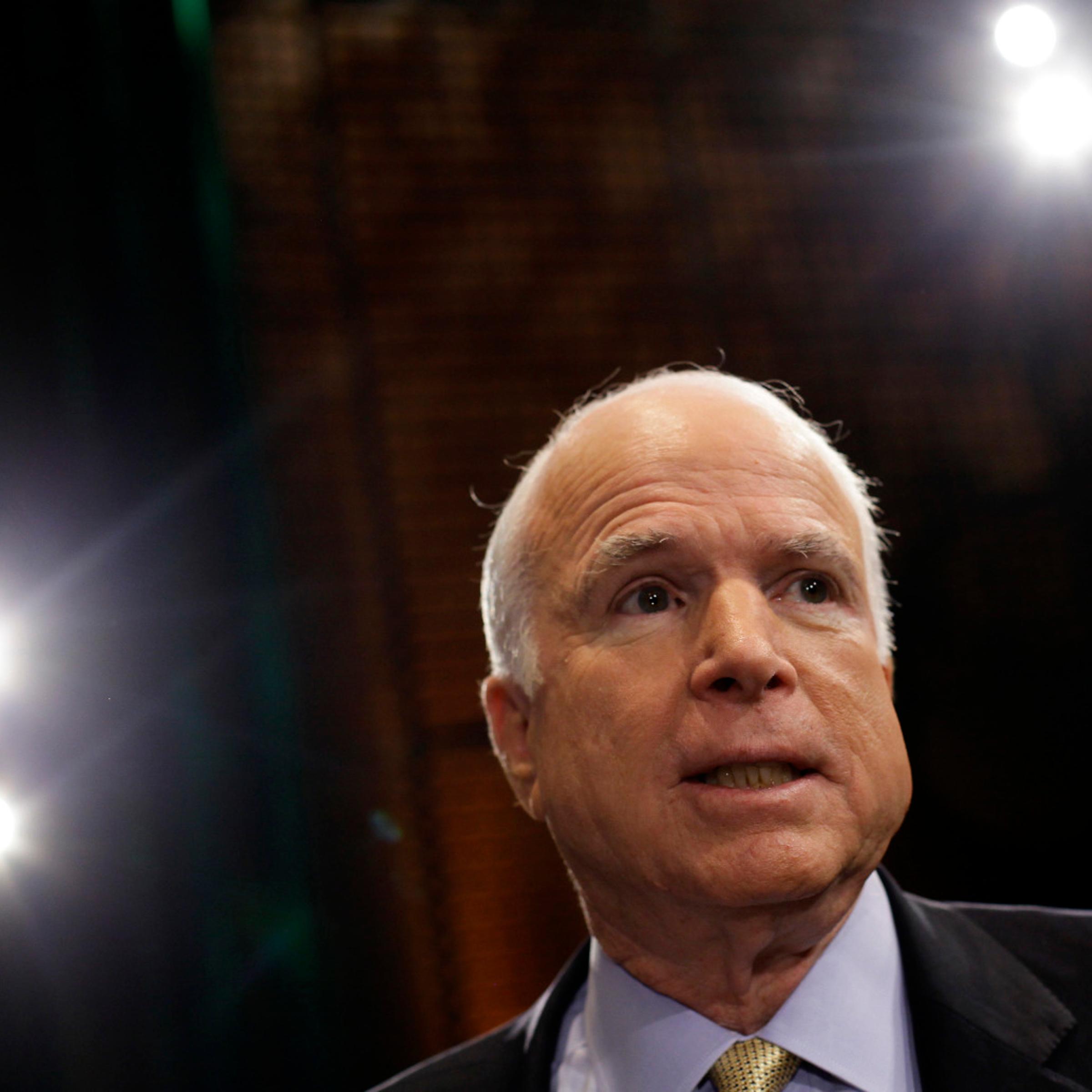 U.S. Senator John McCain (R-AZ) at a town hall event in Mesa, Arizona August 27, 2013.