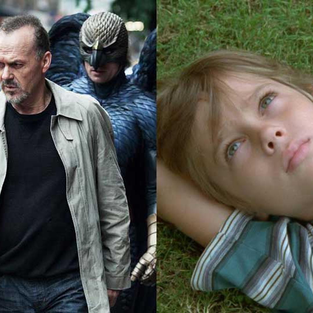 Michael Keaton in <i>Birdman</i> and Ellar Coltrane in <i>Boyhood</i>