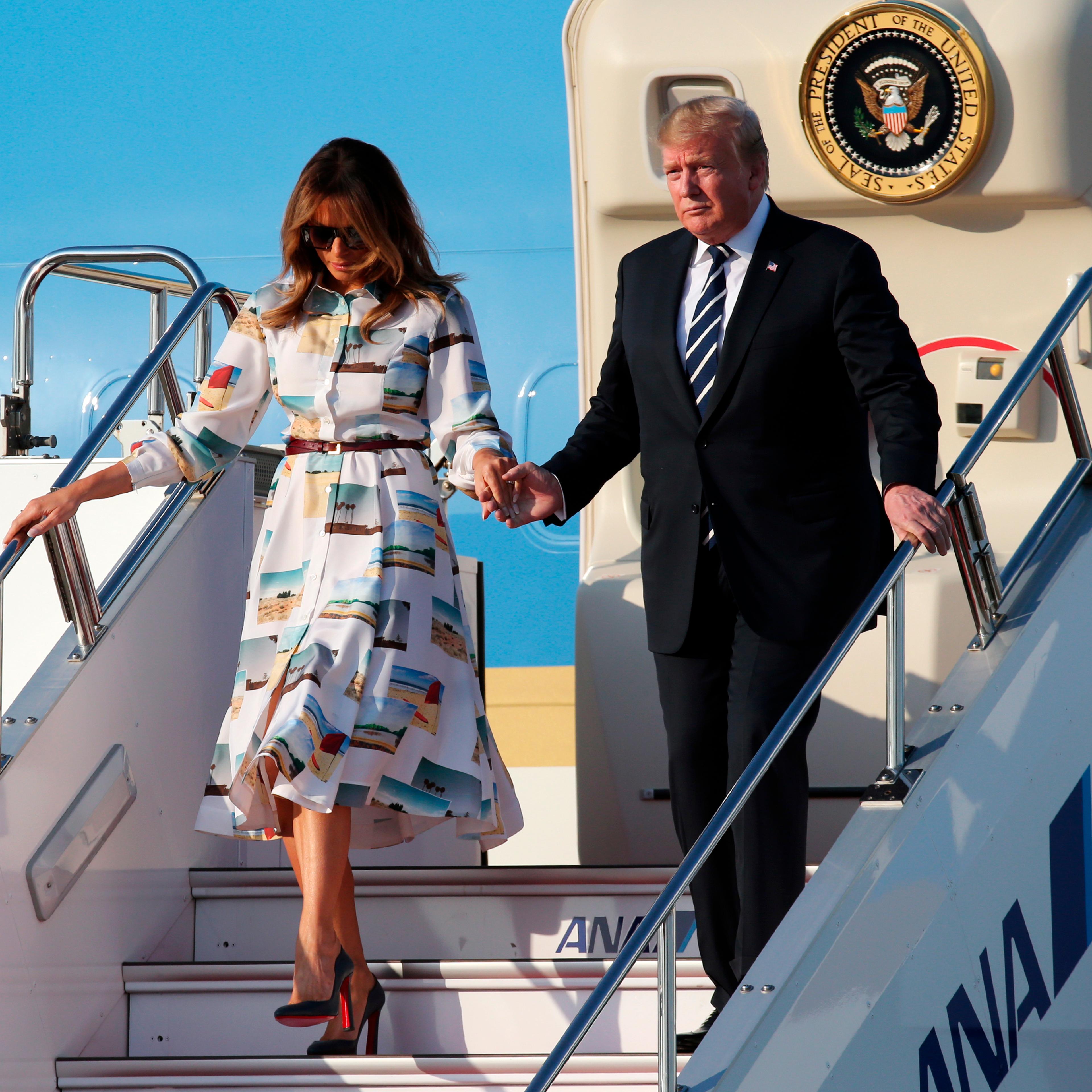 President Donald Trump and First Lady Melania Arrive in Japan