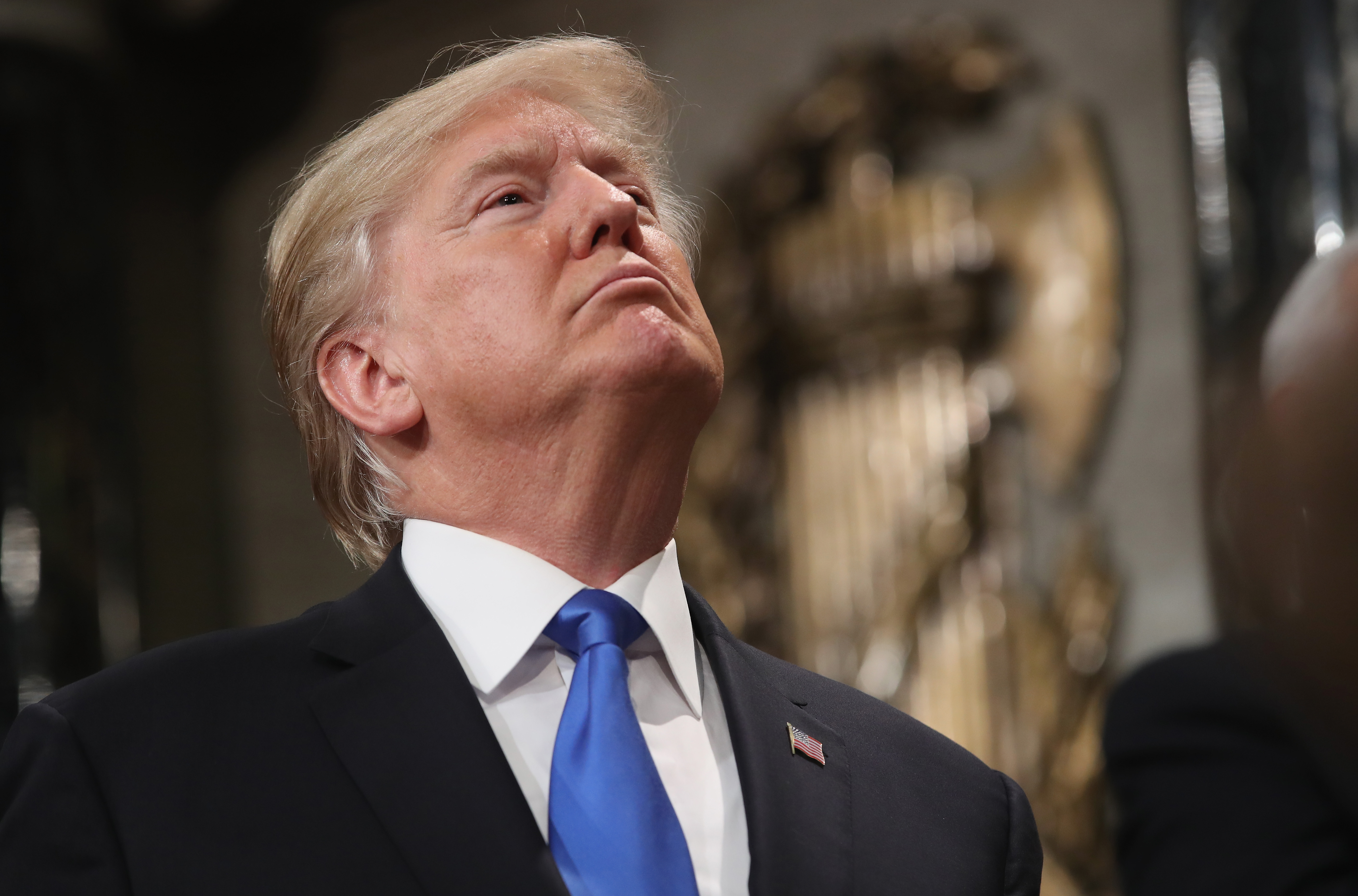 President Trump Addresses The Nation In His First State Of The Union Address To Joint Session Of  Congress