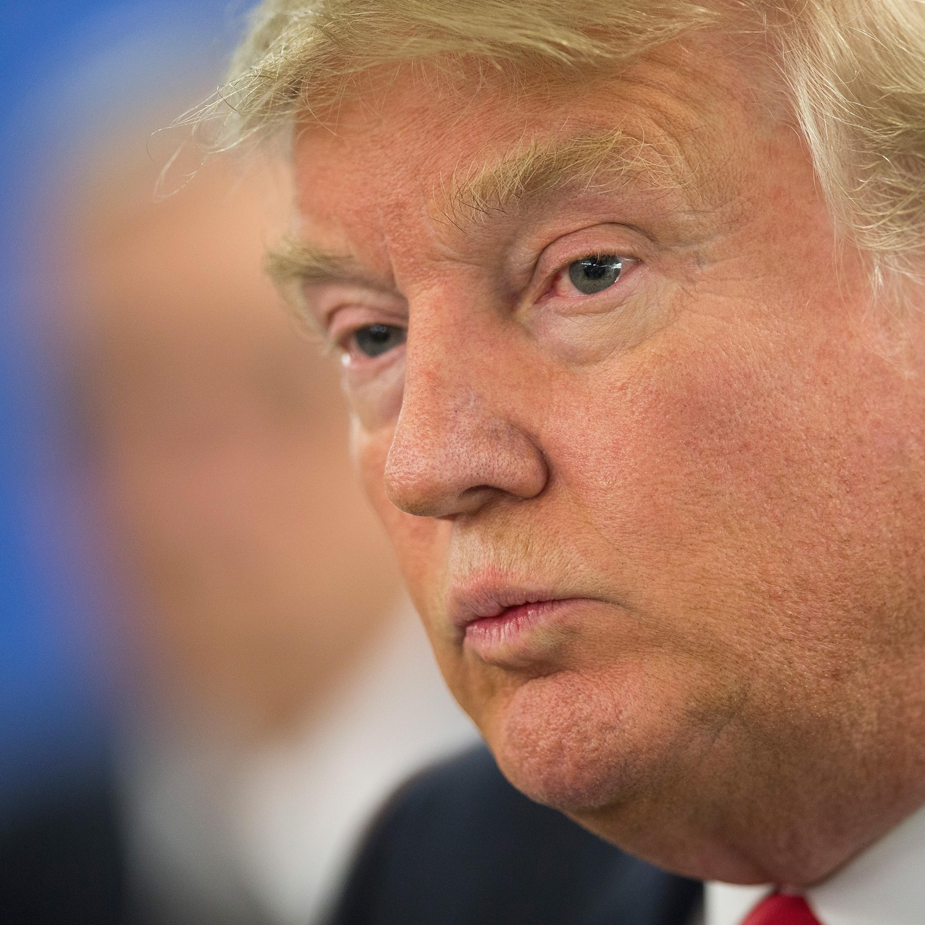 Republican Presidential Candidate Donald Trump Campaigns Throughout Iowa