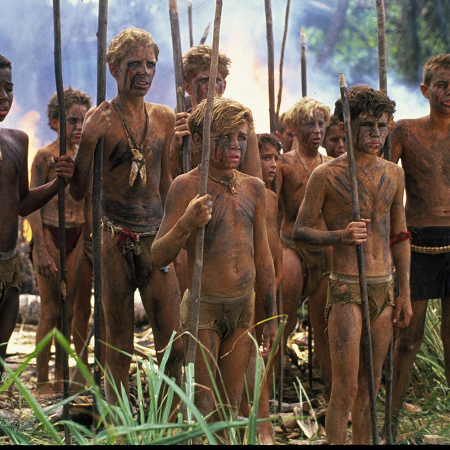 Angus Burgin, James Badge Dale, Everado Elizondo, Chris Furrh, Braden MacDonald, Brian Matthews, Zane Rockenbaugh, Shawn Skie, and Martin Zentz in Lord of the Flies.