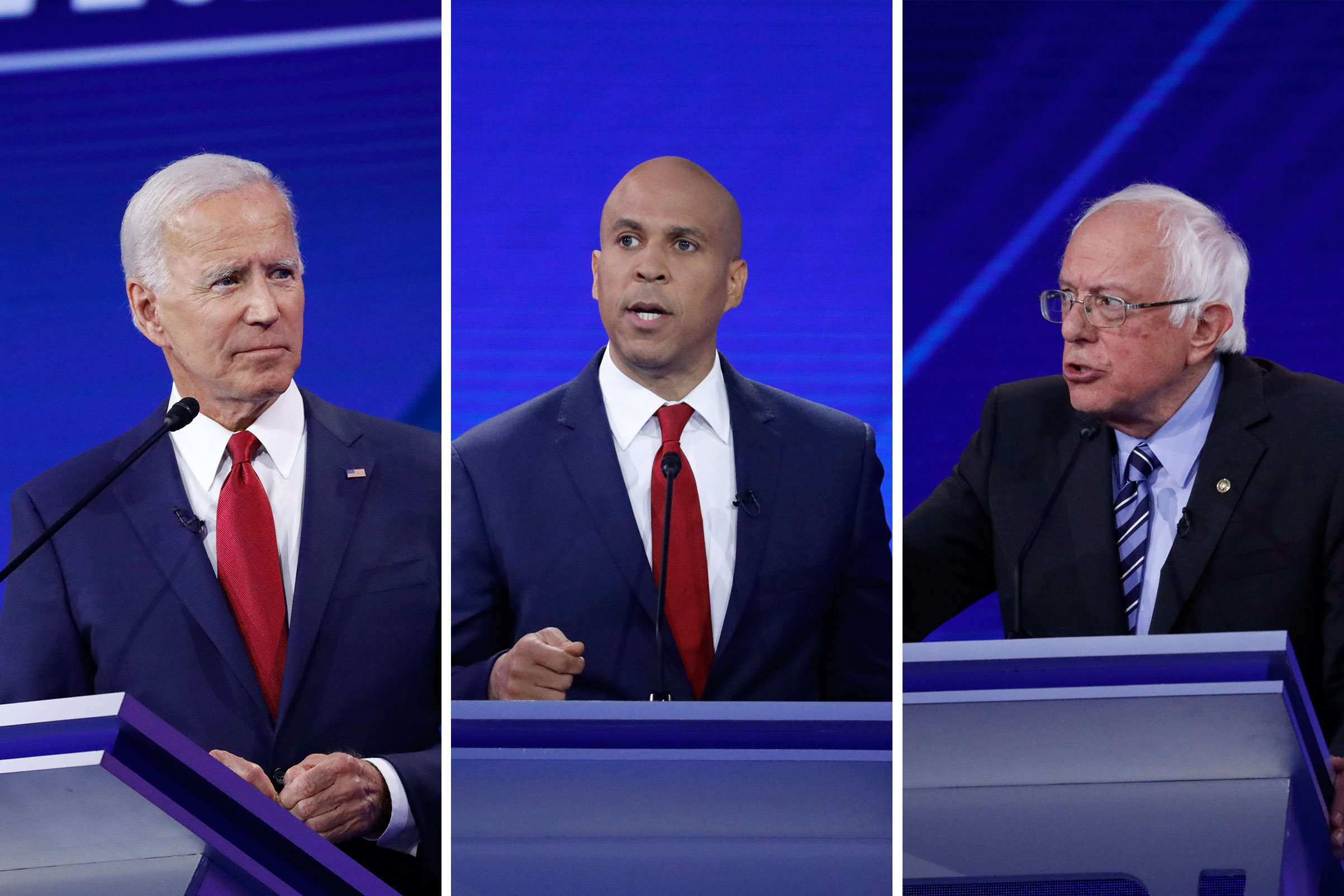 biden-booker-sanders-triptych