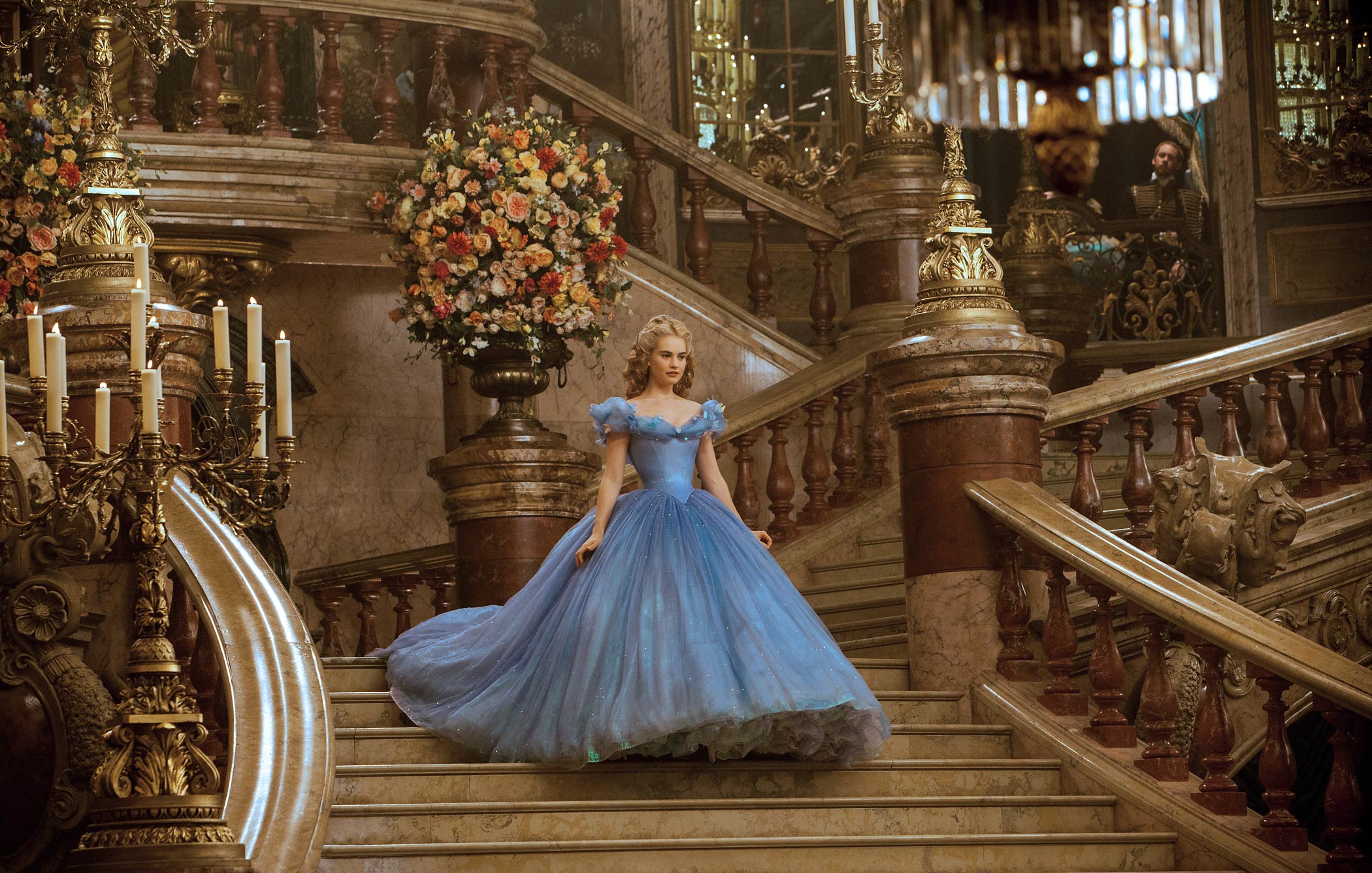 lily james cinderella dress red carpet Lily James Cinderella Promo Tour Outfits