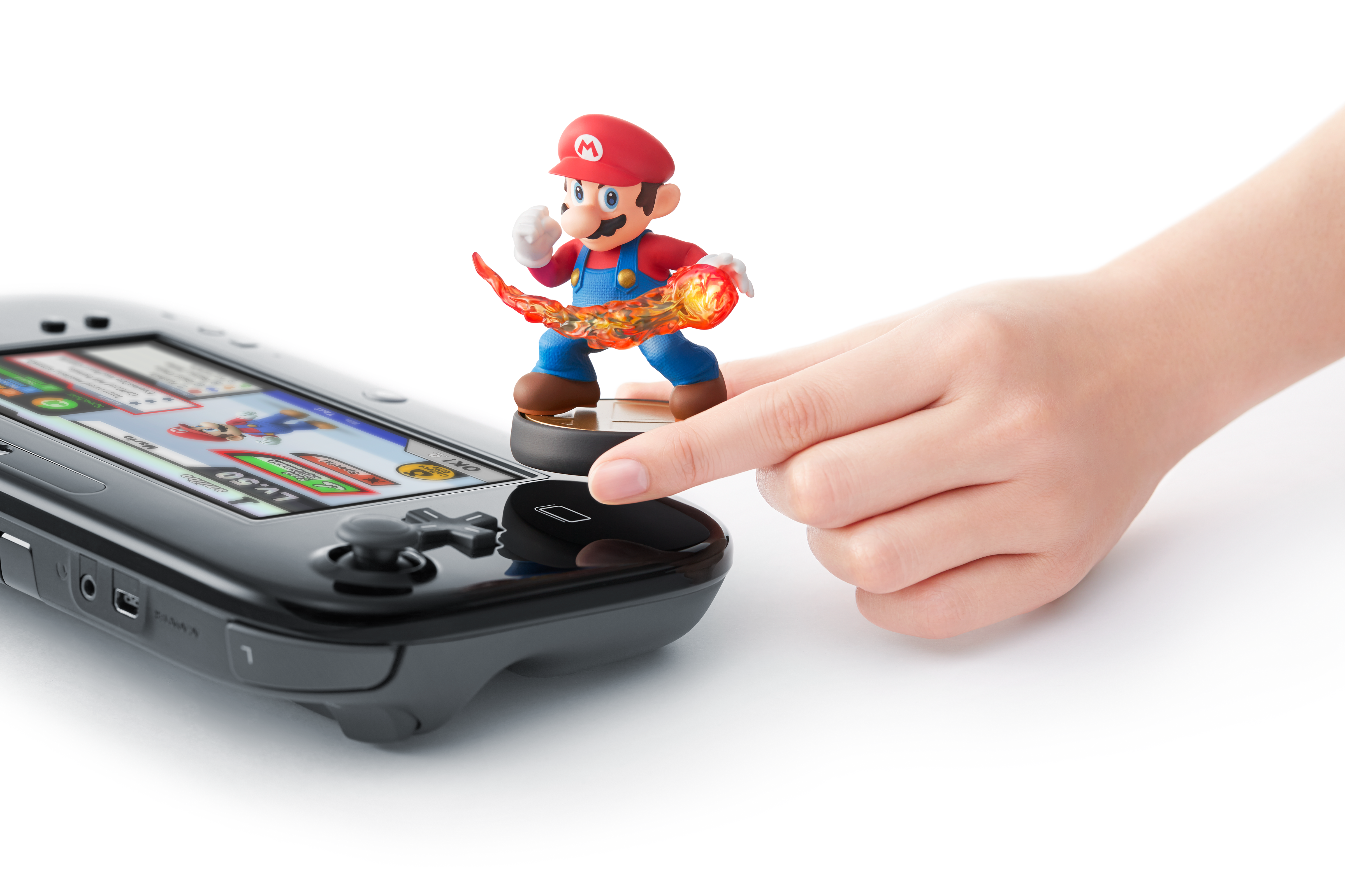 Nintendo's amiibo communicate with the Wii U game system using an NFC chip embedded in the figurines