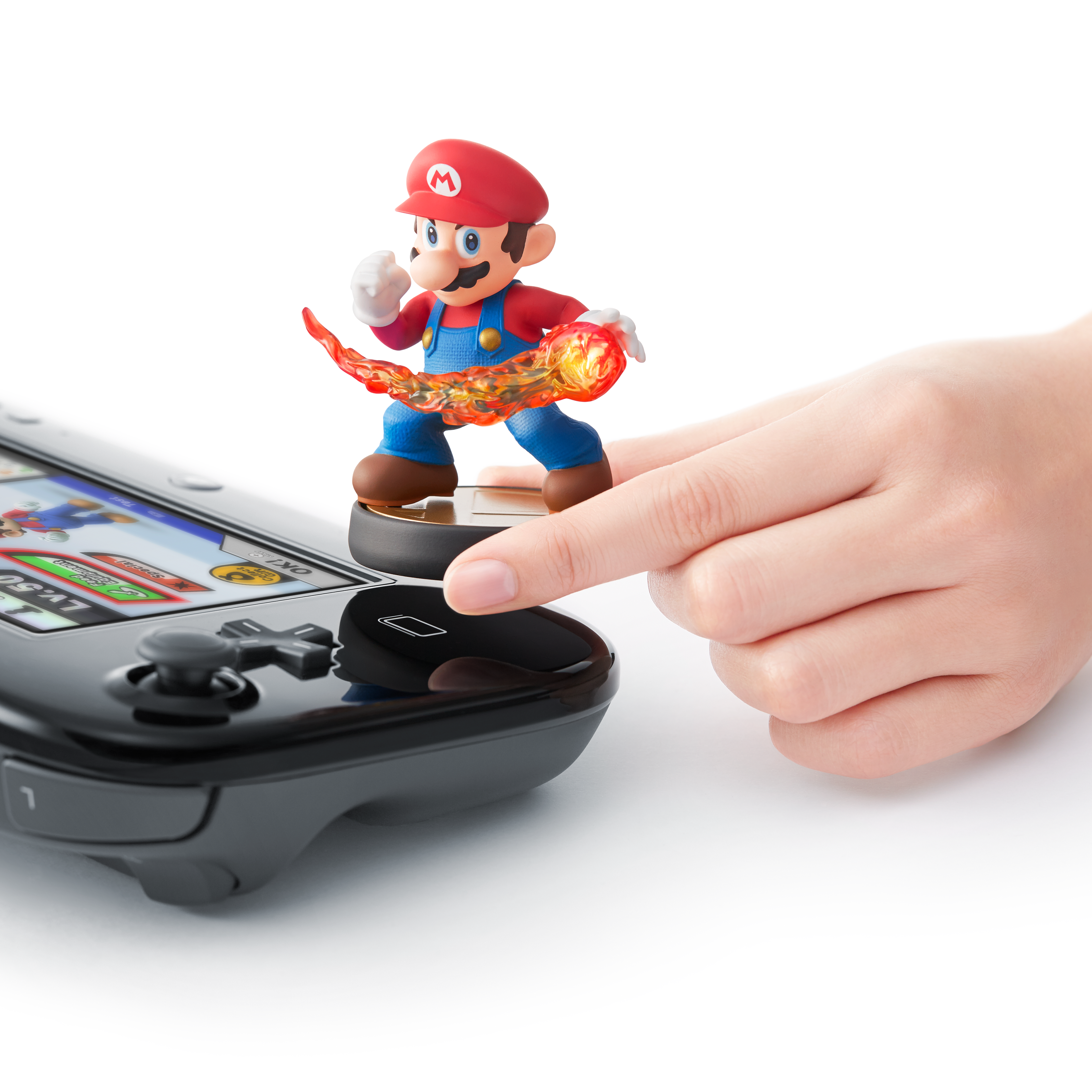 Nintendo's amiibo communicate with the Wii U game system using an NFC chip embedded in the figurines
