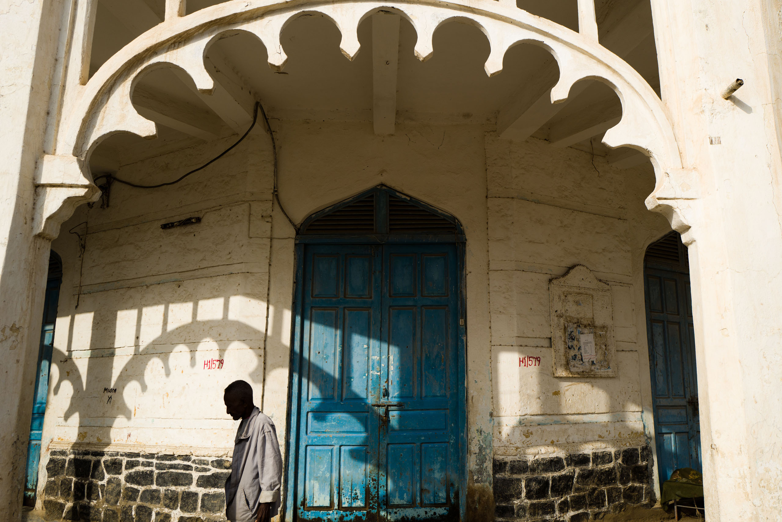 A man on a street in Massawa.