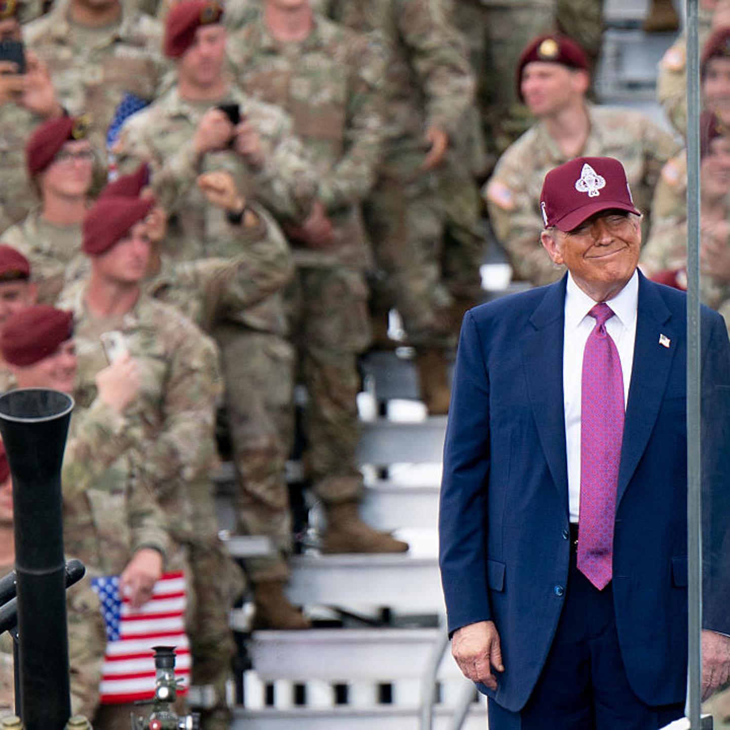 President Trump Holds Military Celebration At Fort Bragg