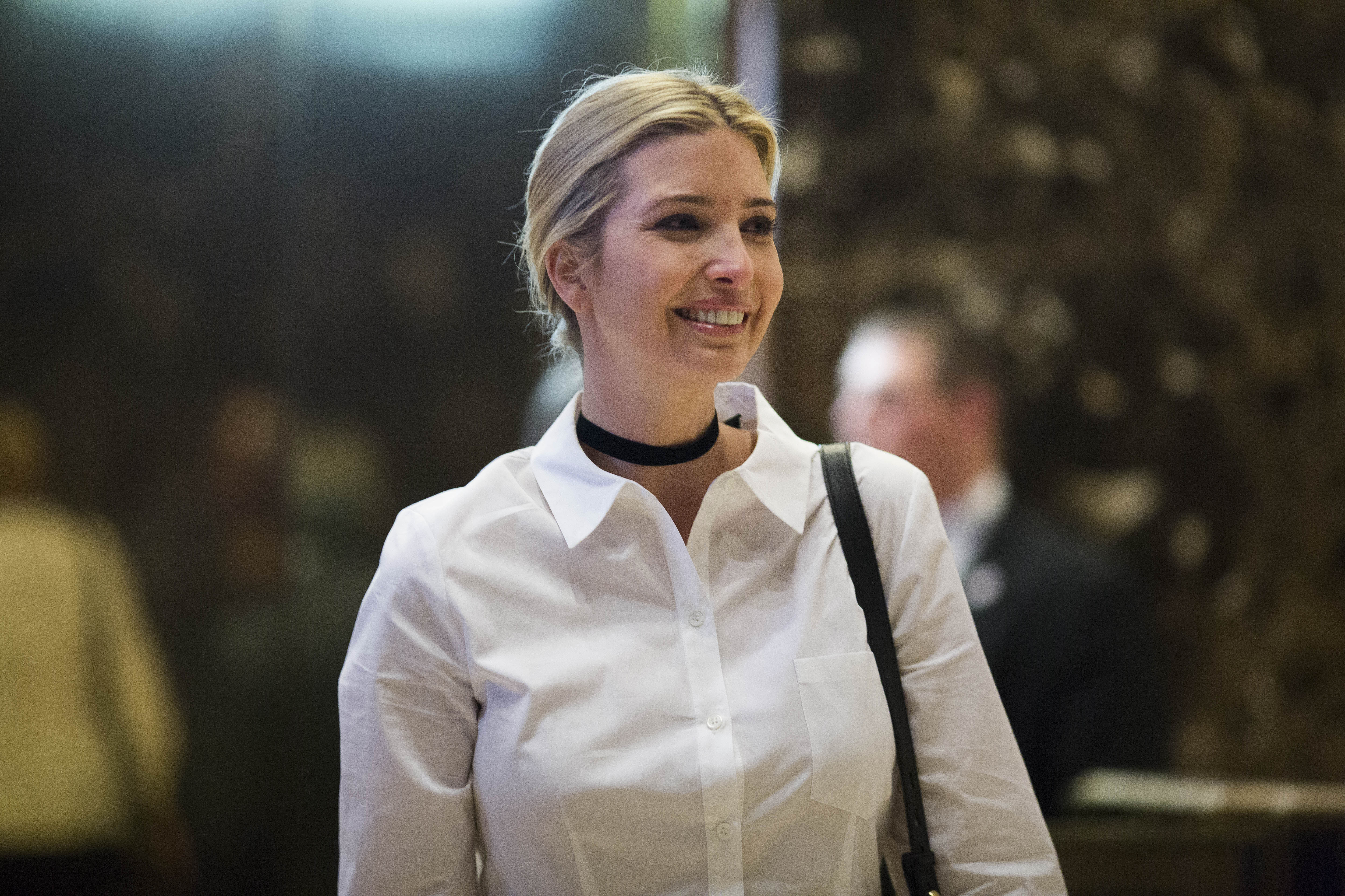 Ivanka Trump, daughter of U.S. President-elect Donald Trump, arrives at Trump Tower in New York on Nov. 18, 2016.