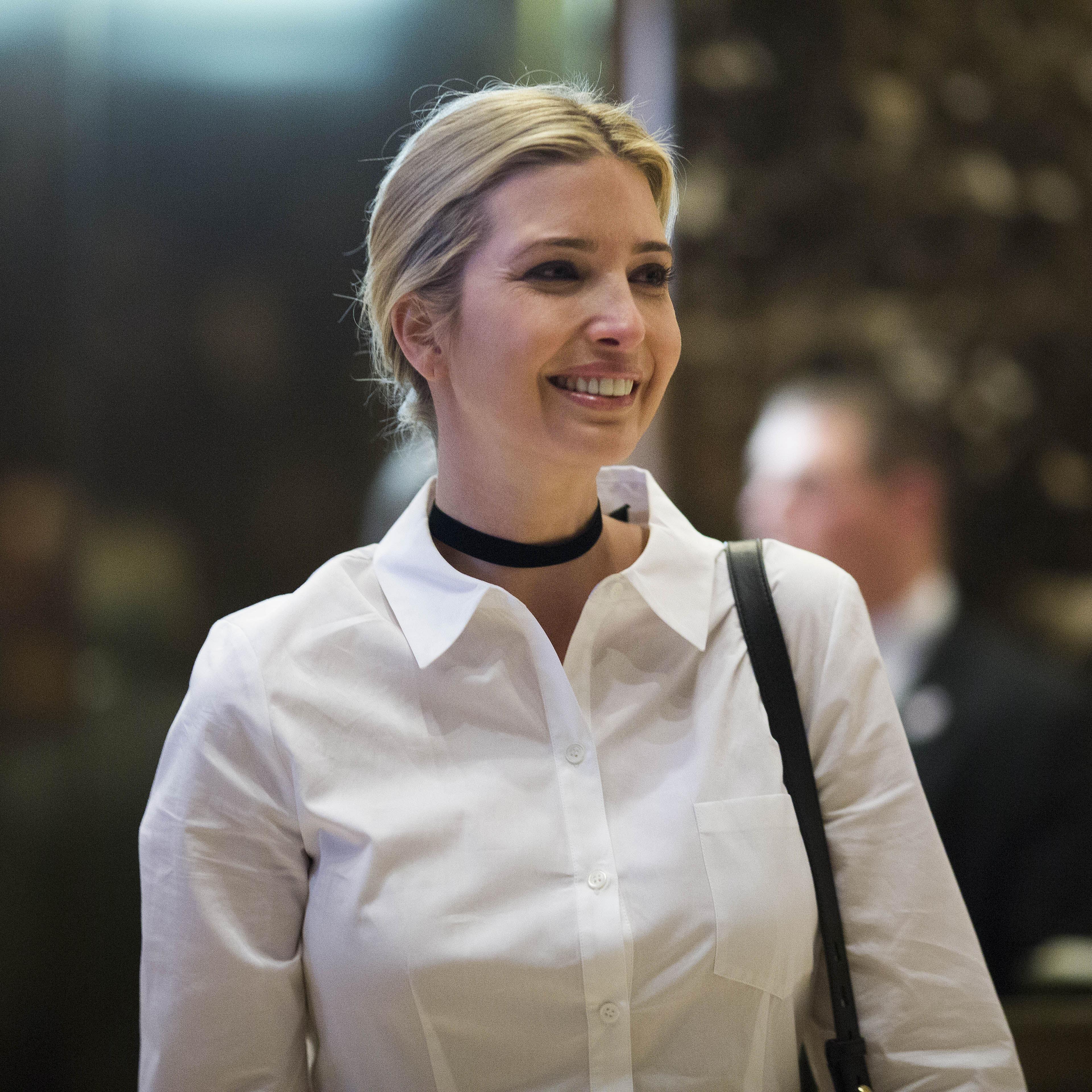 Ivanka Trump, daughter of U.S. President-elect Donald Trump, arrives at Trump Tower in New York on Nov. 18, 2016.