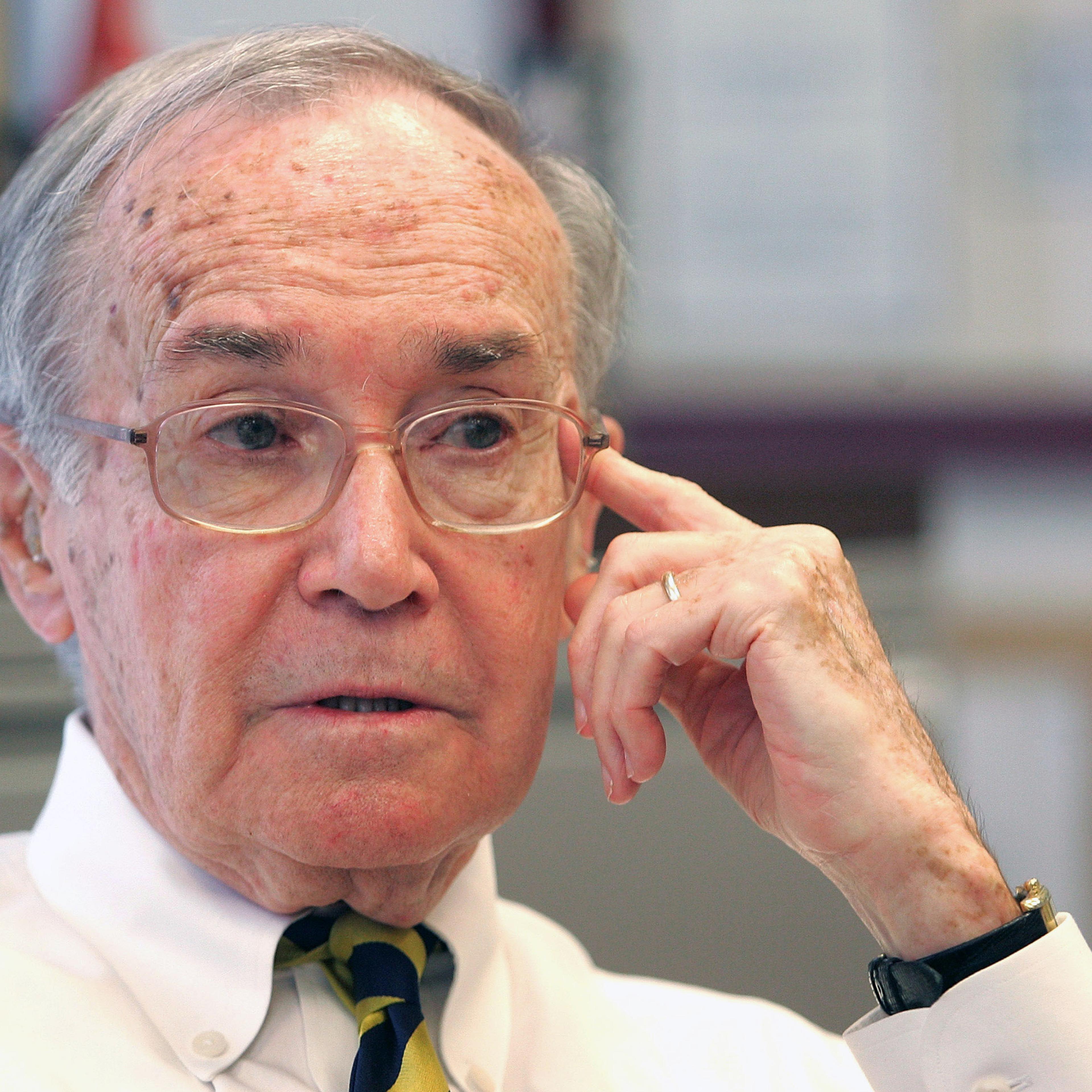 Newton Minow, a supporter of Democratic presidential candida