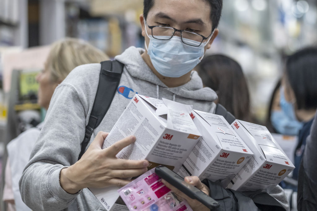 A Hongkonger buys masks amid Wuhan coronavirus outbreak
