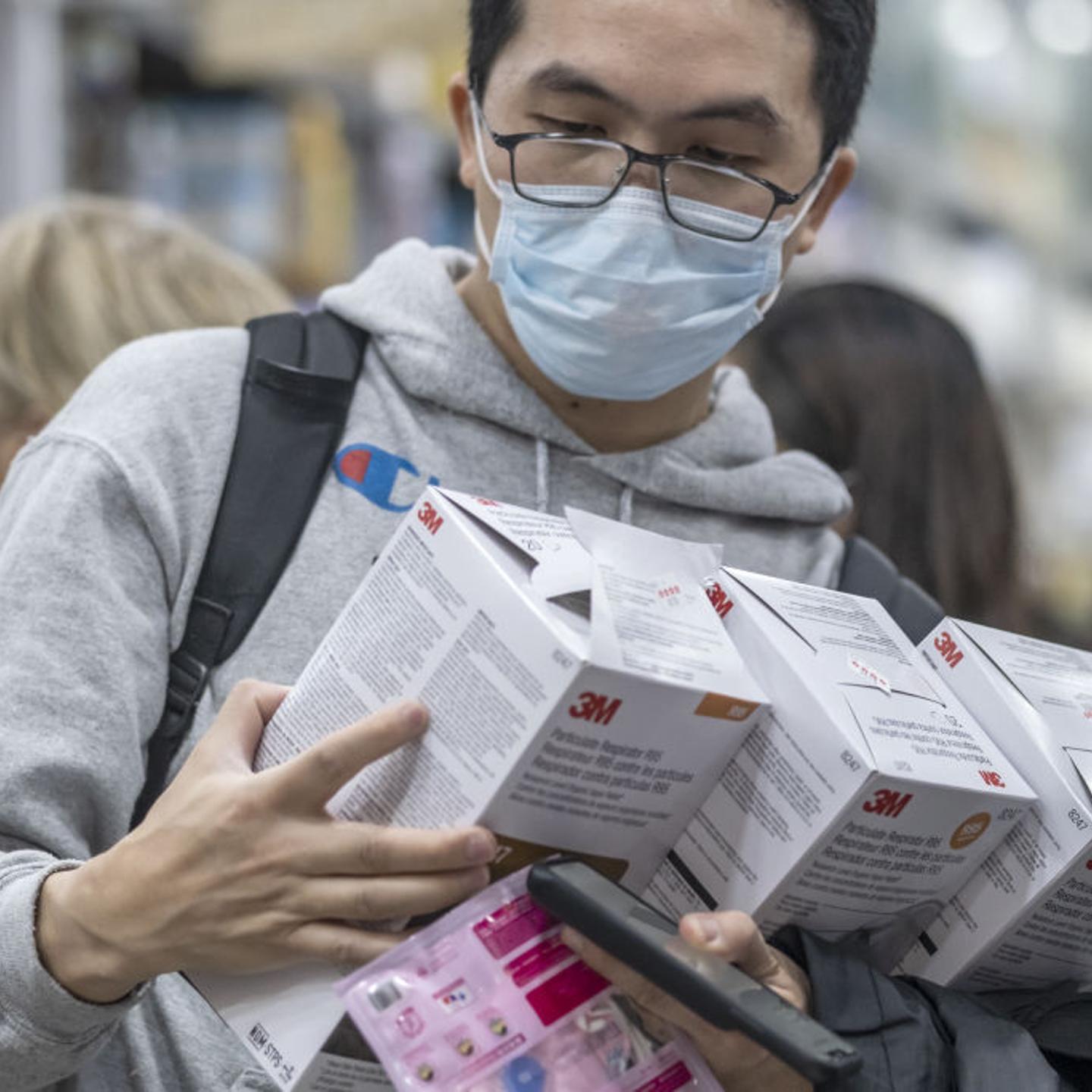 A Hongkonger buys masks amid Wuhan coronavirus outbreak
