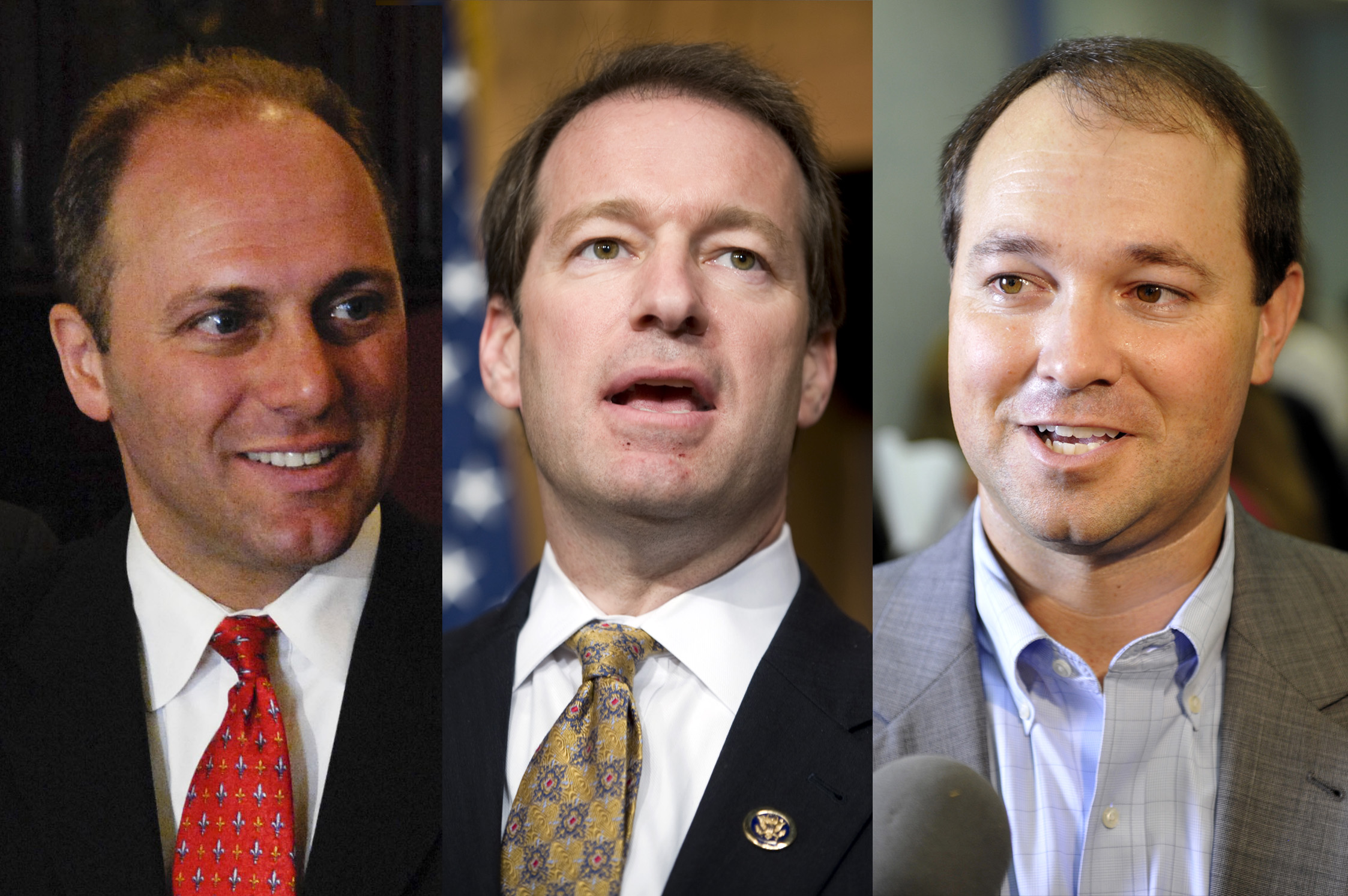 From left: Rep. Steve Scalise, Rep. Peter Roskam, Rep. Marlin Stutzman