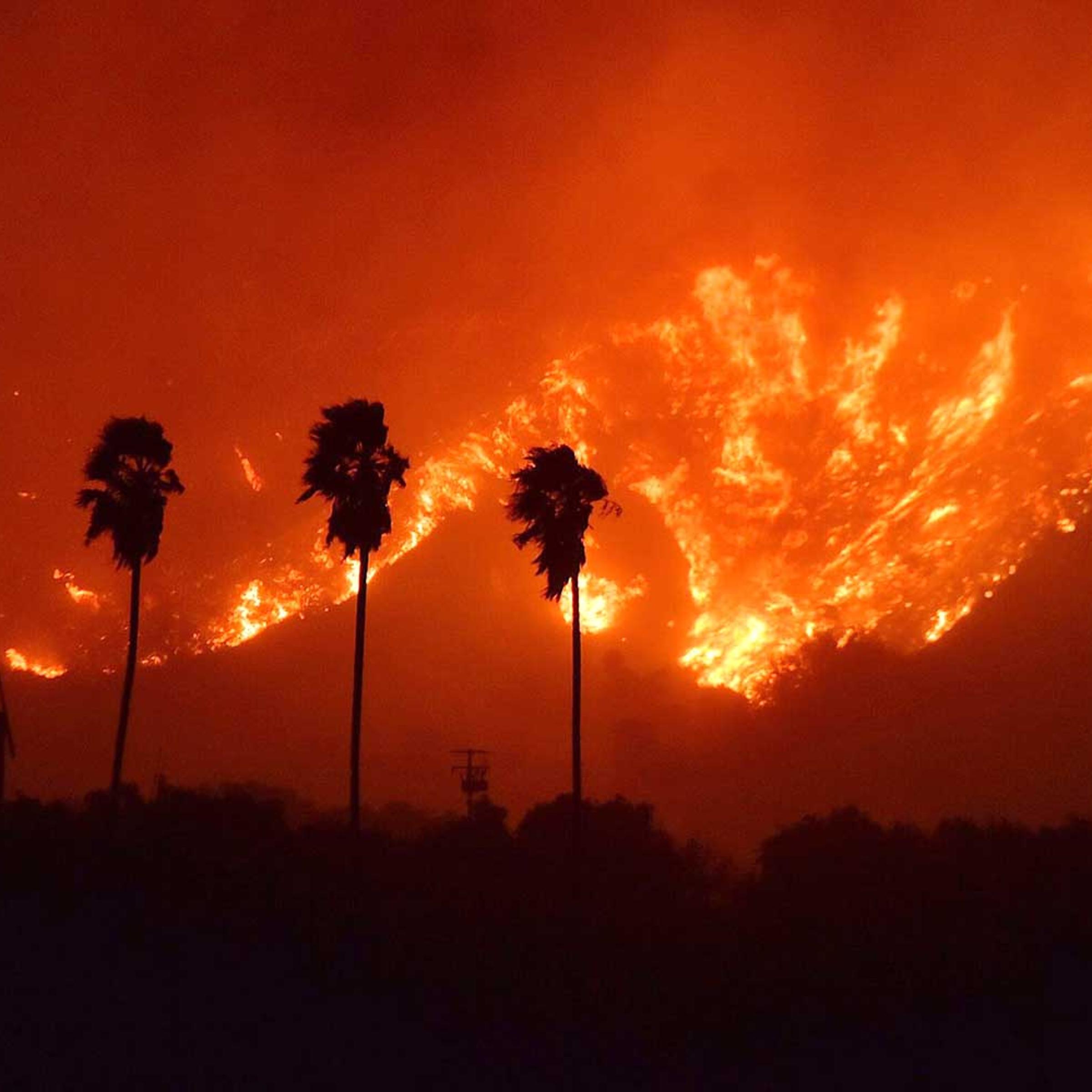 Thomas Fire which began in Ventura, California, USA - 05 Dec 2017