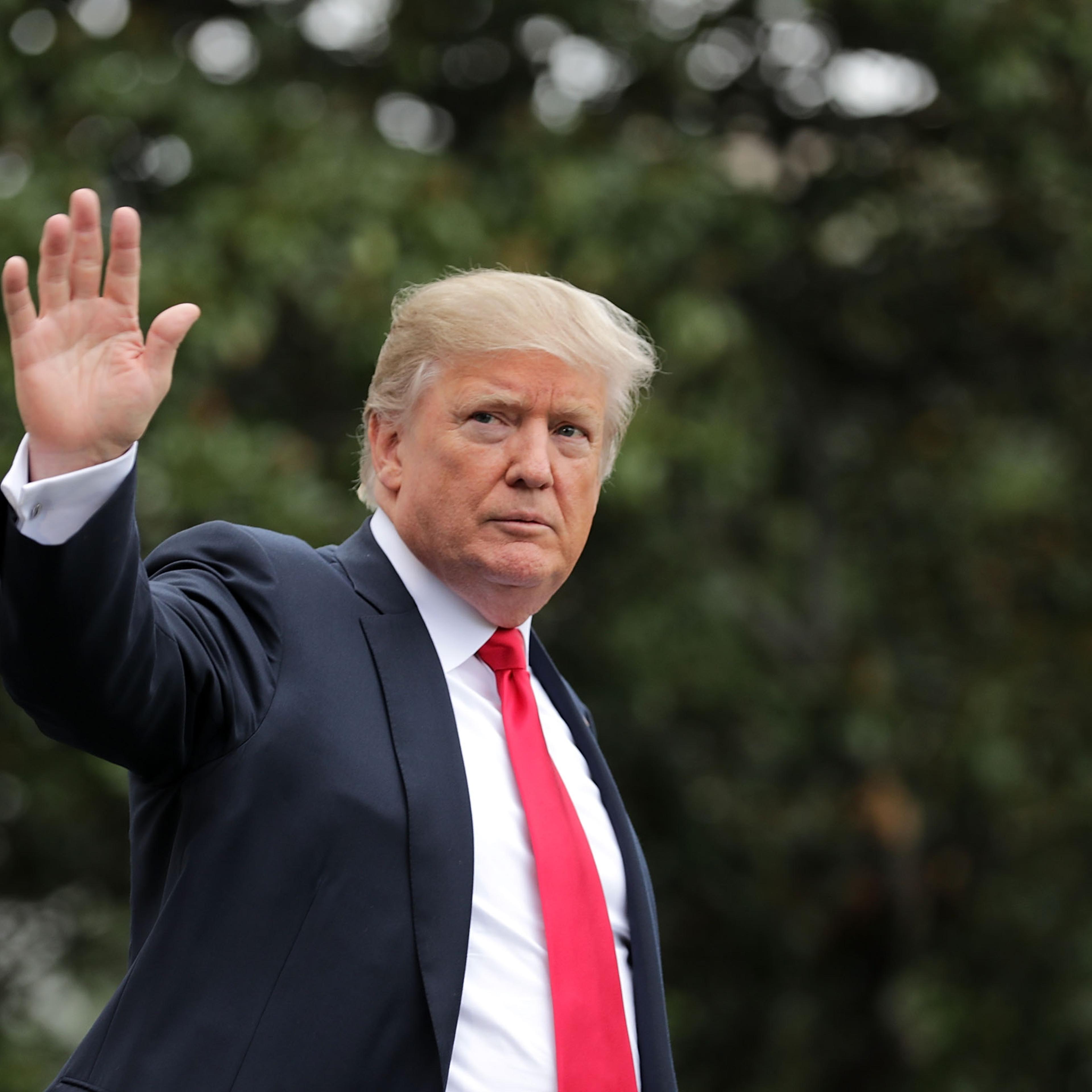 President Trump Departs White House En Route To Pennsylvania