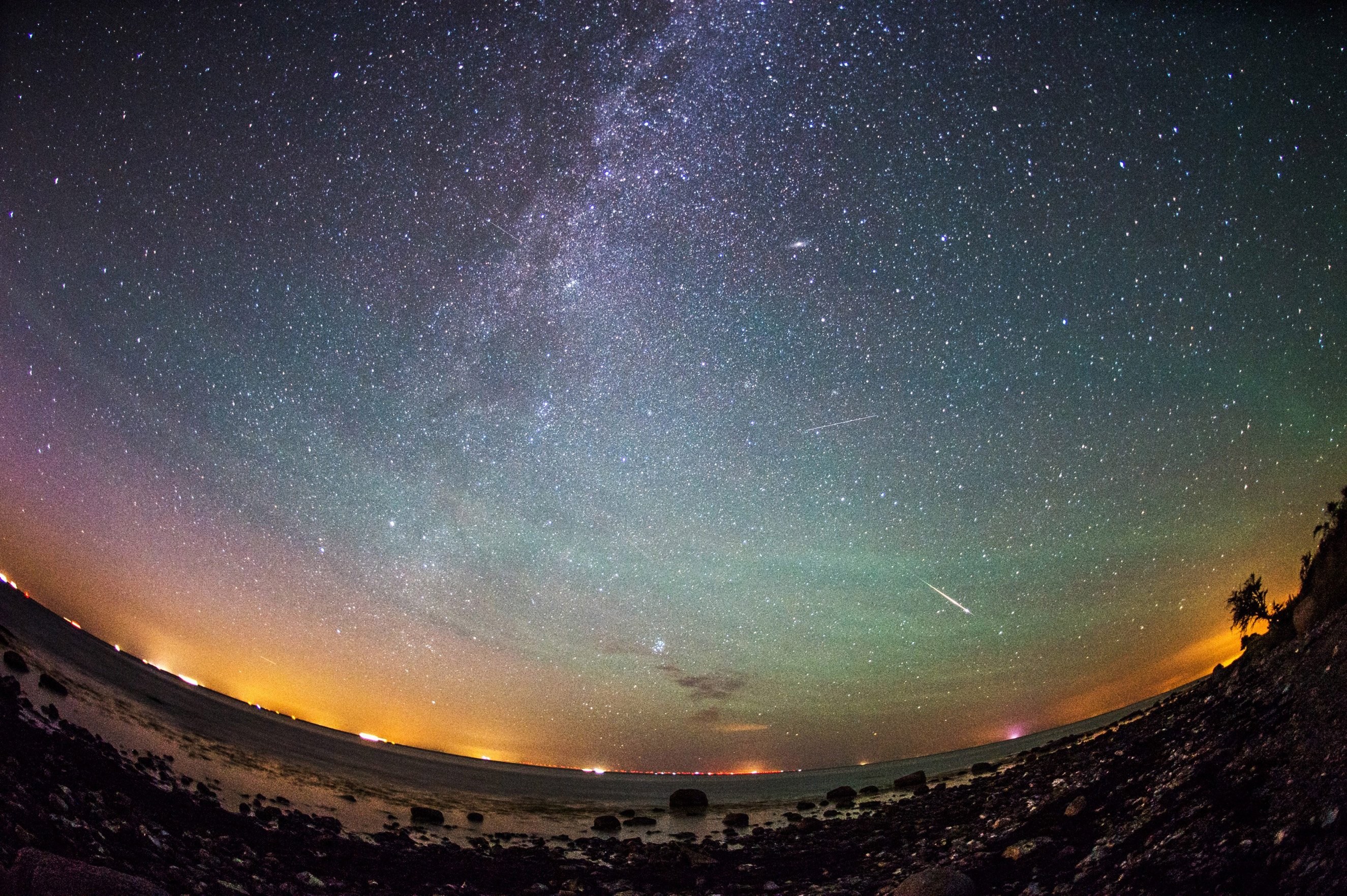 Perseid meteor shower in Germany
