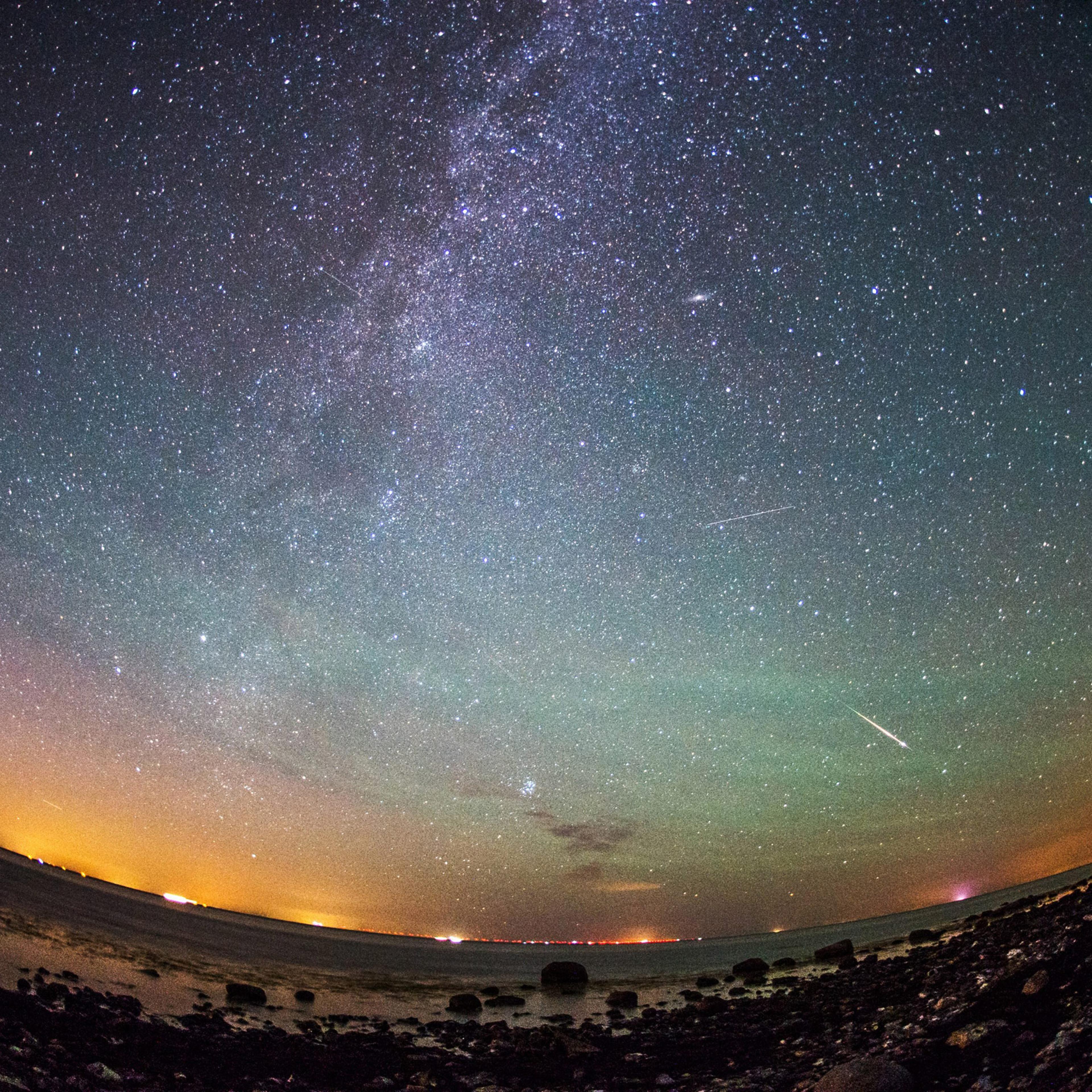 Perseid meteor shower in Germany