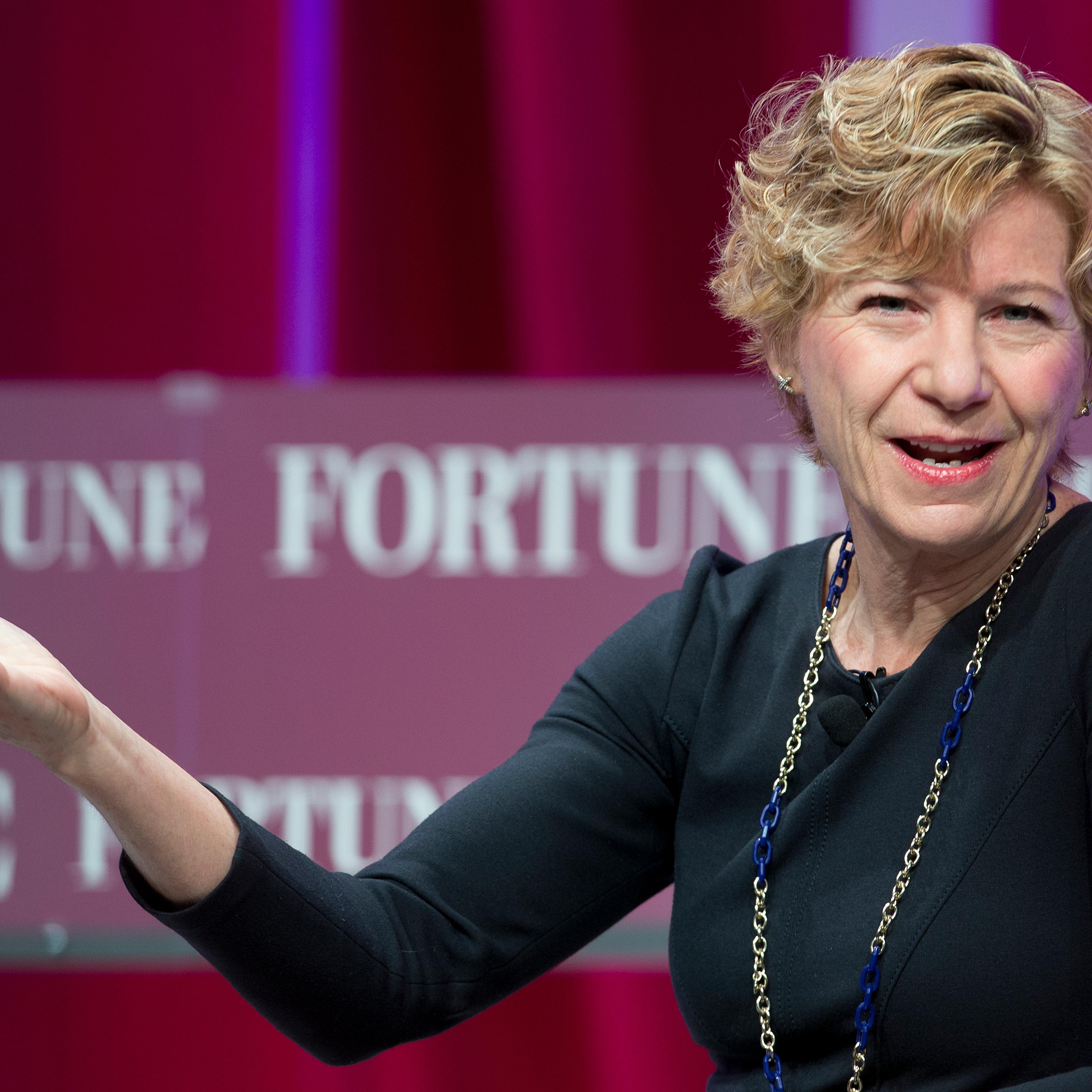 Sue Desmond-Hellmann, Chief Executive Officer of the Bill and Melinda Gates Foundation speaks at the Fortune Most Powerful Women Summit at the Mandarin Oriental hotel in Washington on Oct. 14, 2015.