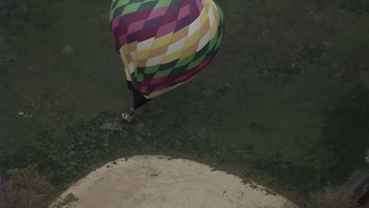 Hot Air Balloon Crash Lands in Philadelphia Baseball Field