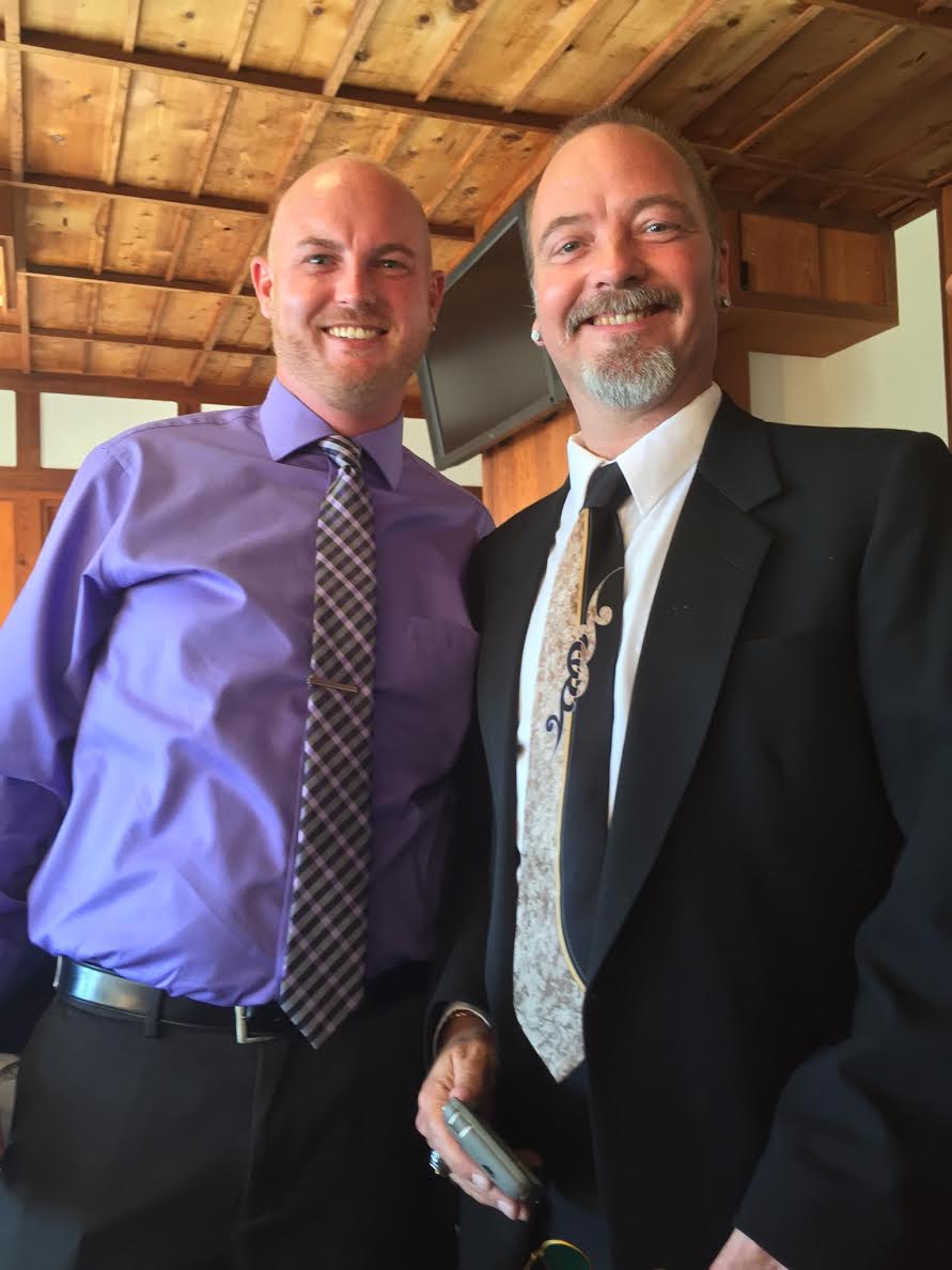 Ryan Reyes (L) is seen here with his boyfriend Daniel Kaufman, who was killed in the San Bernardino shooting.