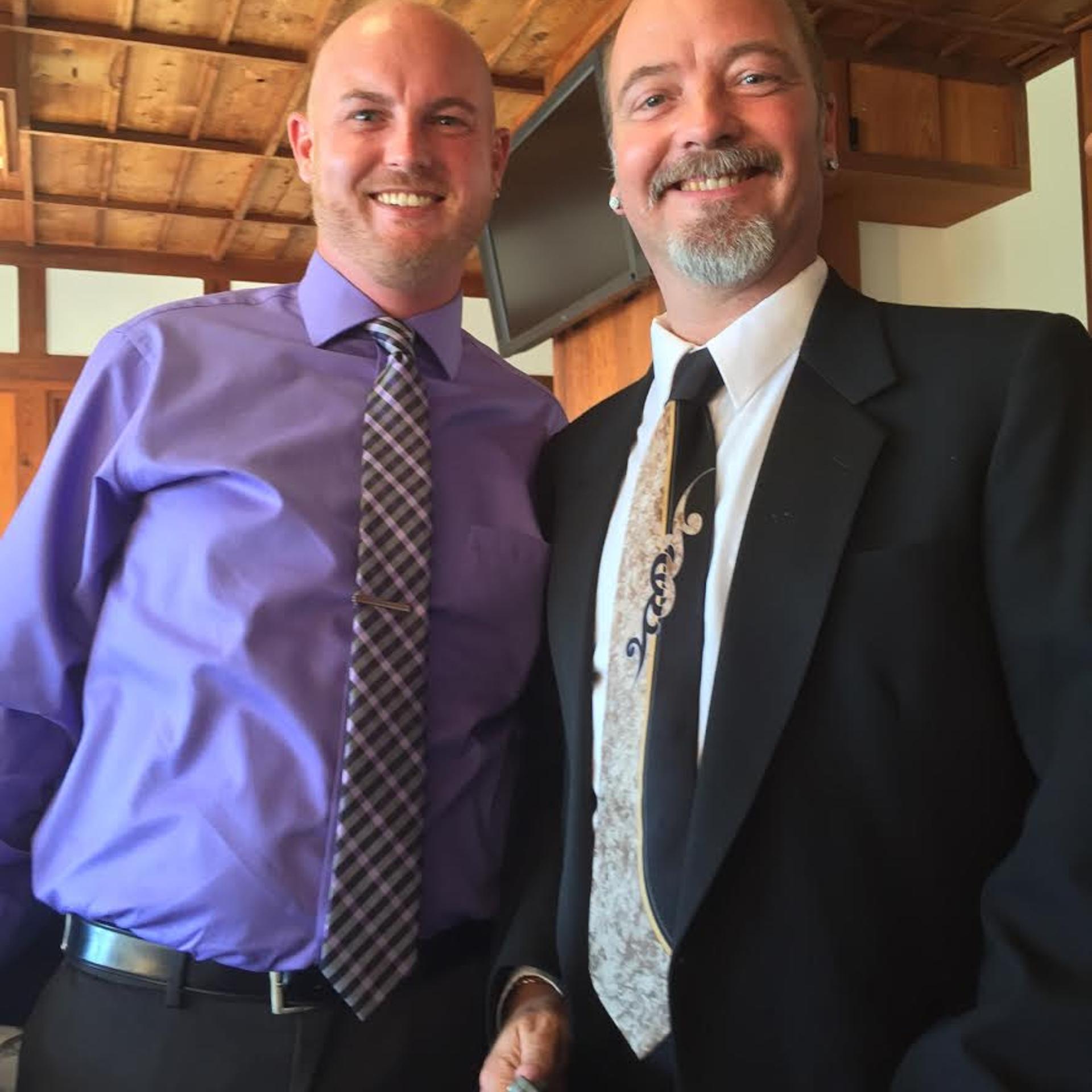 Ryan Reyes (L) is seen here with his boyfriend Daniel Kaufman, who was killed in the San Bernardino shooting.