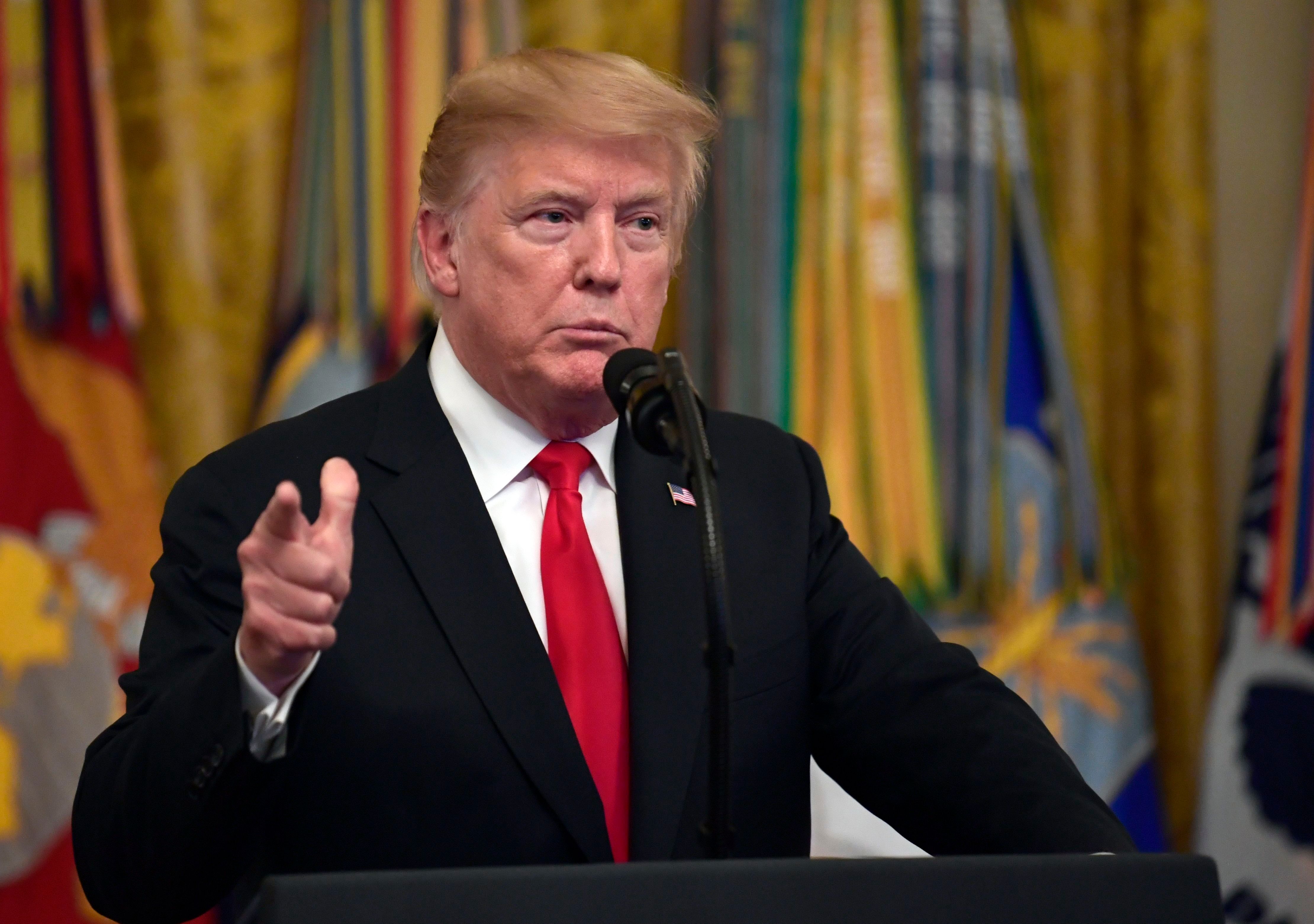 President Trump speaking