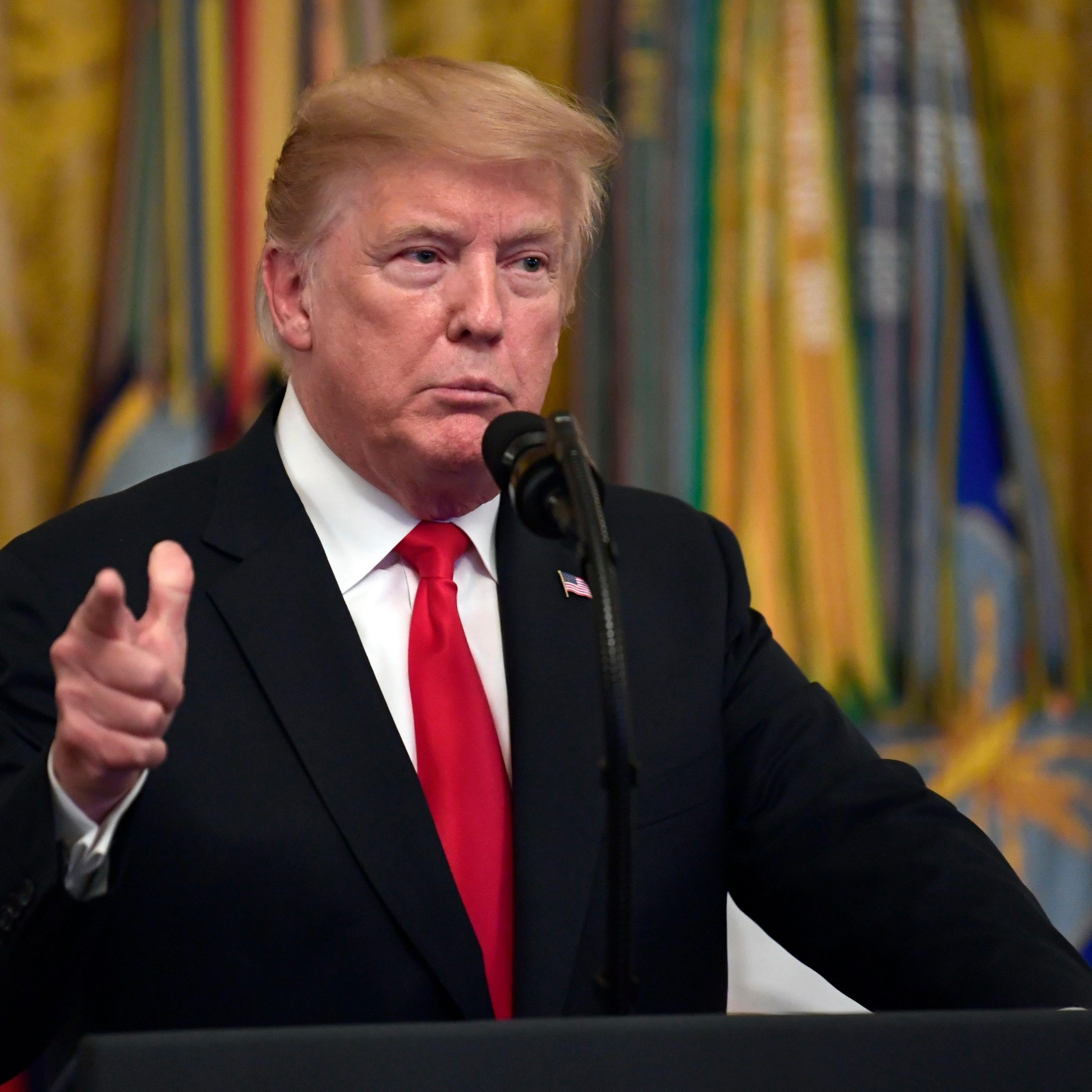 President Trump speaking