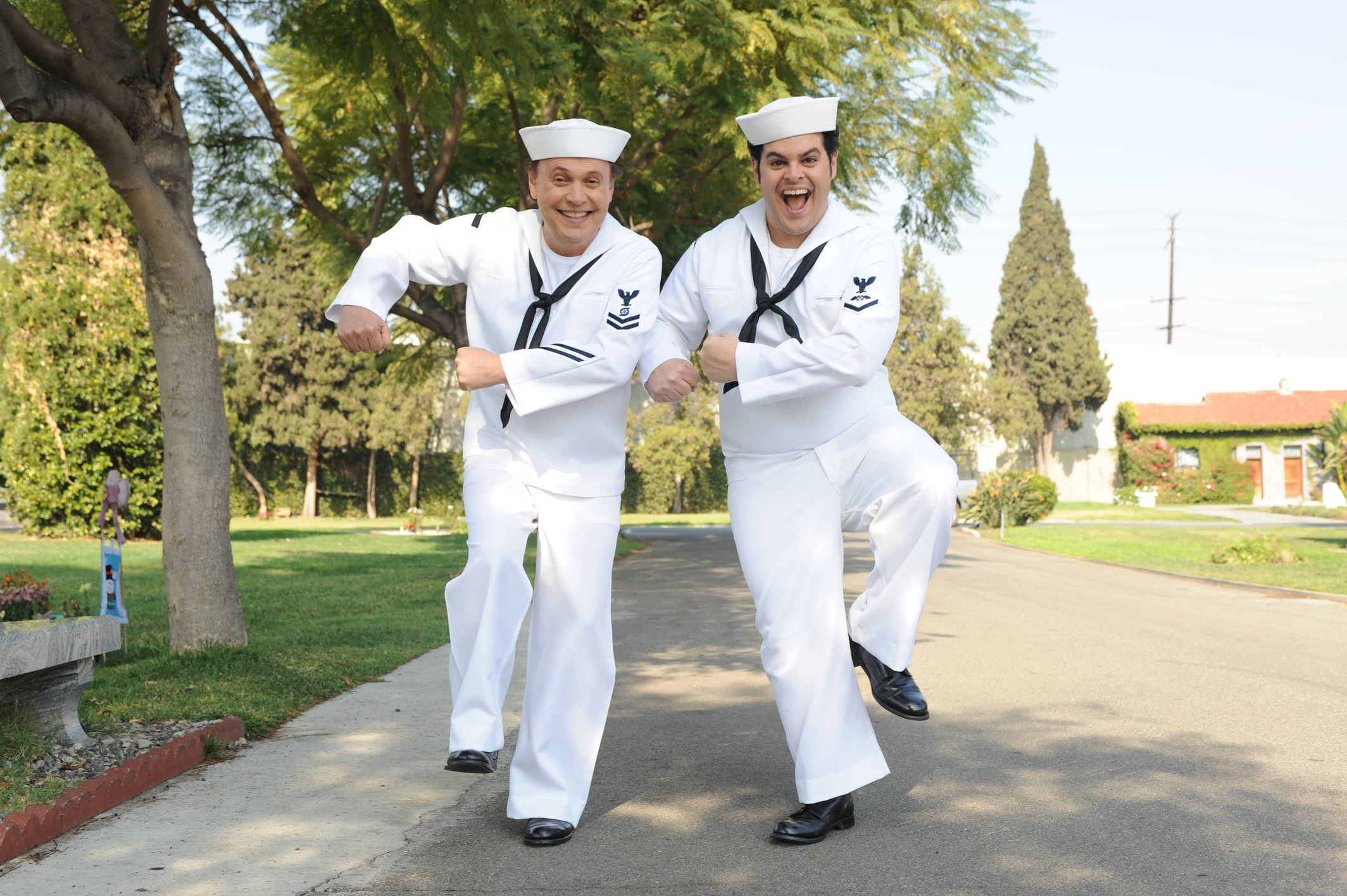 THE COMEDIANS -- Pictured: Billy Crystal, Josh Gad. CR: Ray Mickshaw/FX