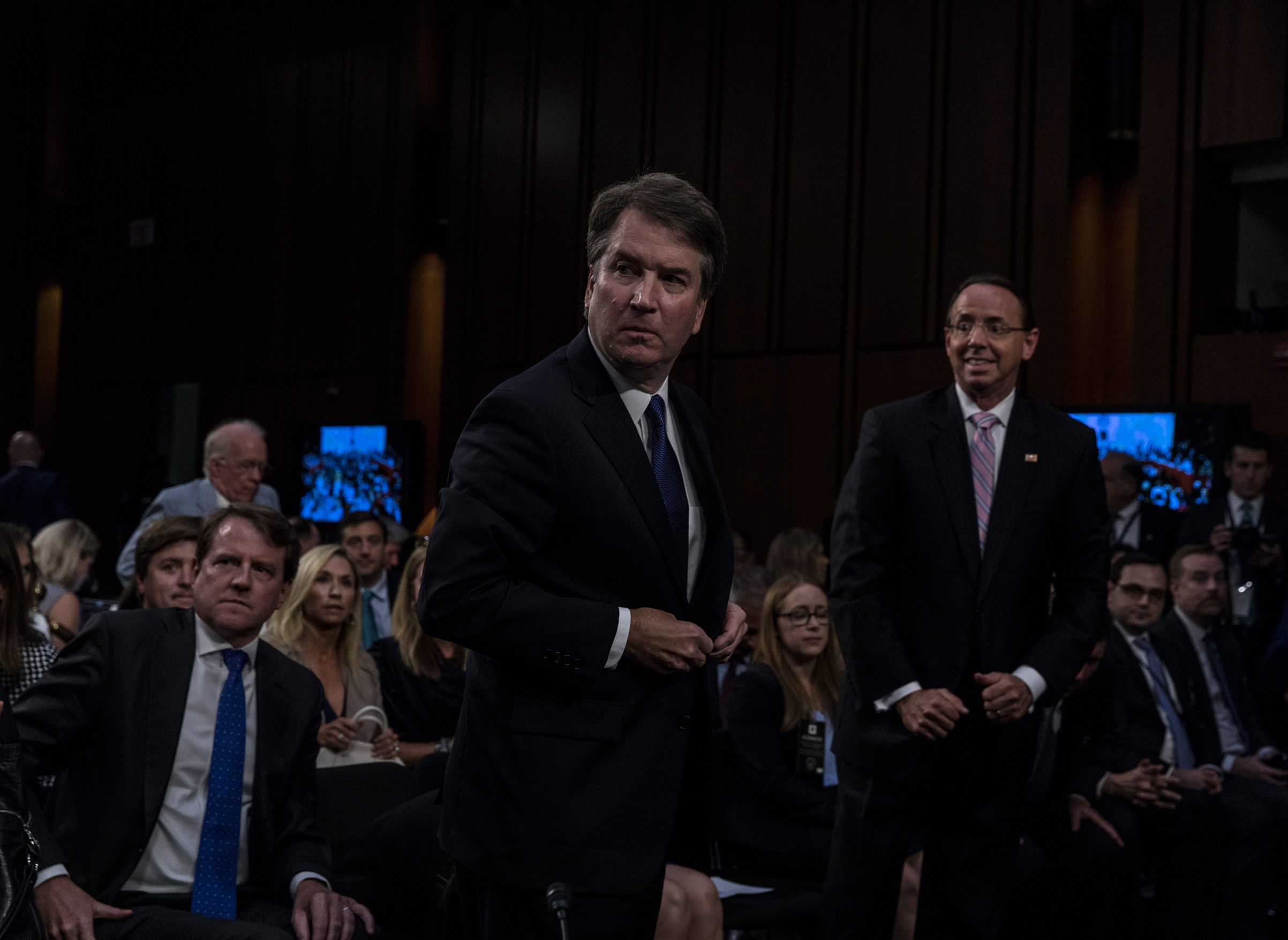 Supreme Court nominee Judge Brett Kavanaugh appears before the Senate Judiciary Committee during his Supreme Court confirmation hearing on Capitol Hill, September 4, 2018 in Washington, DC. 