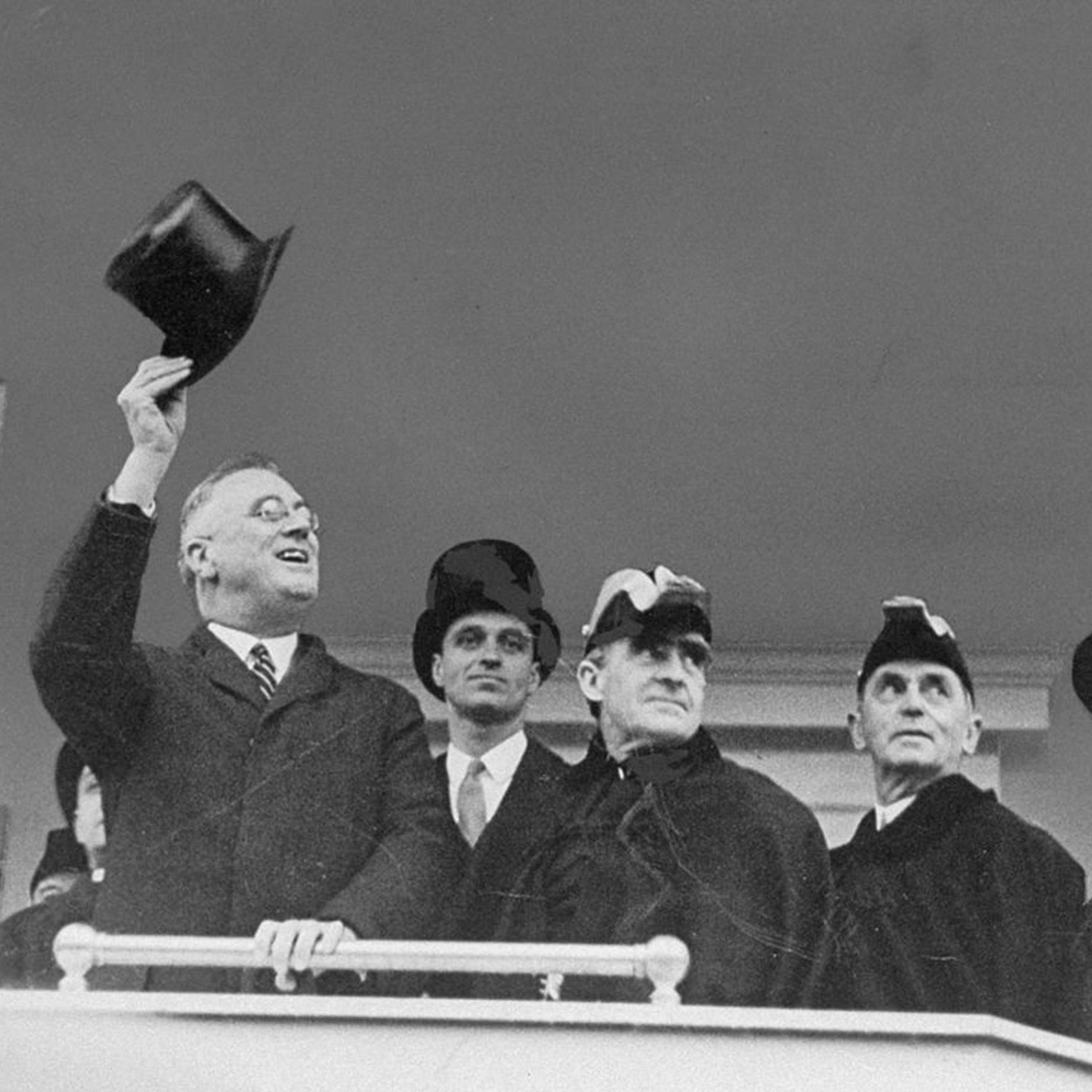 President Franklin D. Roosevelt at his second inauguration ceremony on Jan. 20, 1937, in Washington, D.C. at the U.S. Capitol.