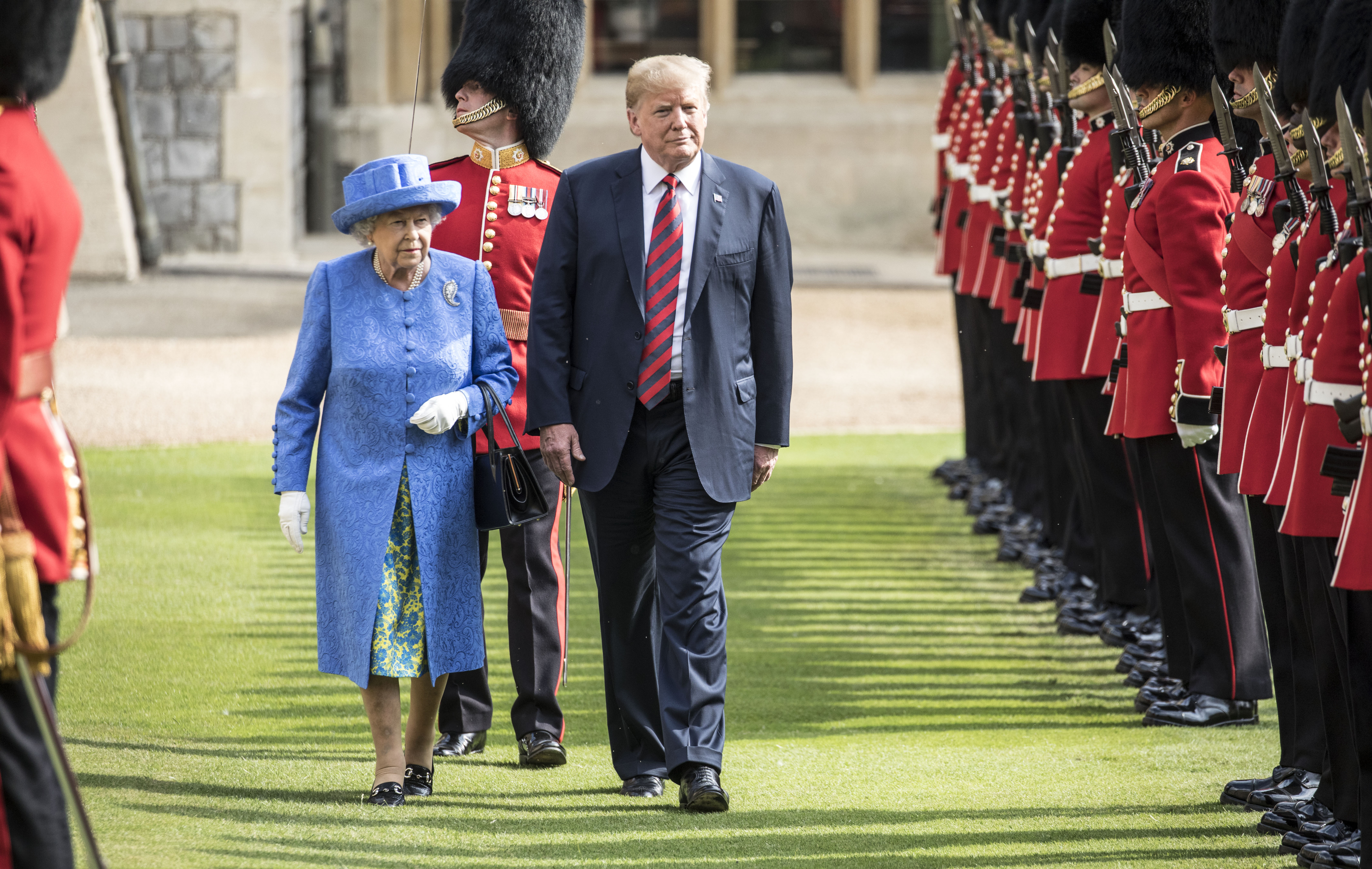 The President Of The United States And Mrs Trump Meet HM Queen