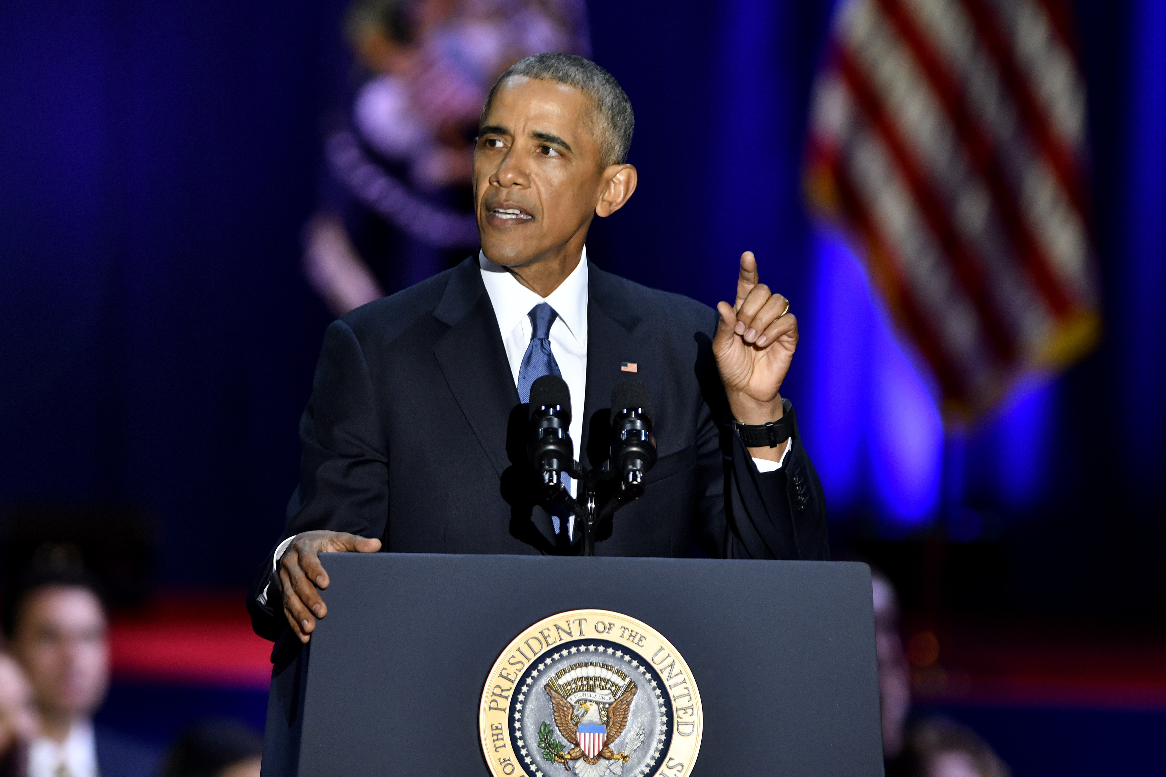 President Barack Obama Holds Farewell Address In Chicago