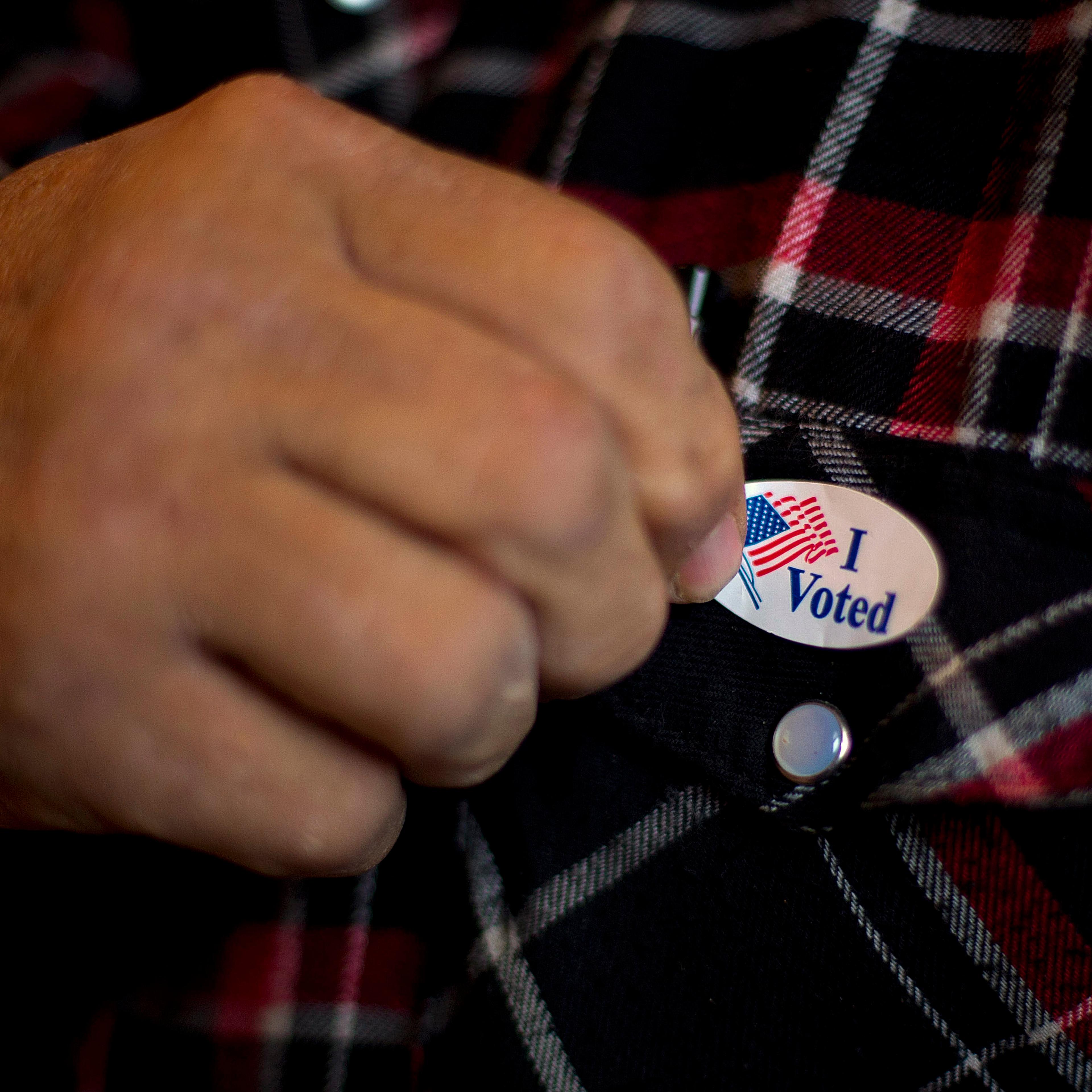 U.S. Citizens Head To The Polls To Vote In Presidential Election