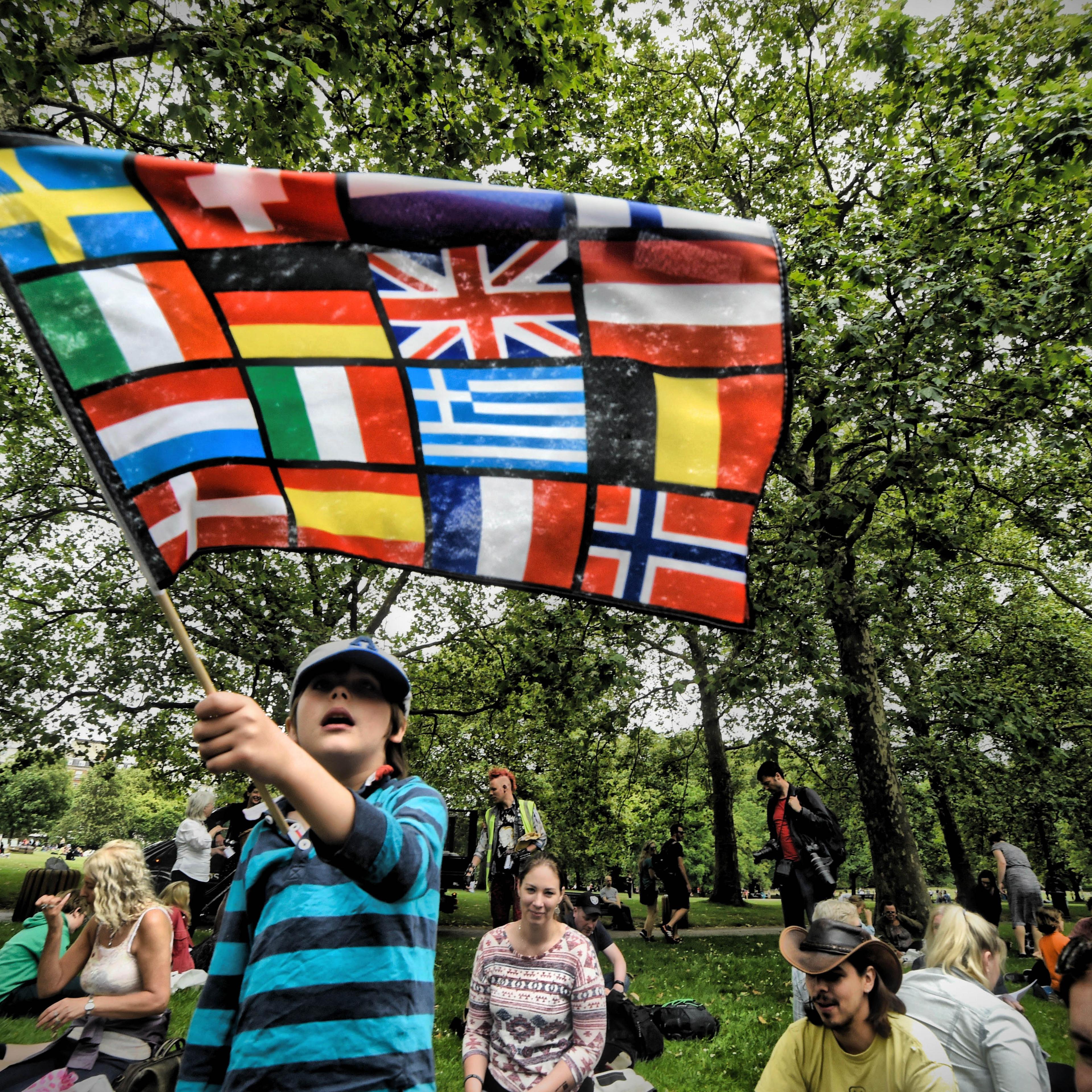 United Kingdom: Picnic against Brexit organised by the General Assembly in Green Park