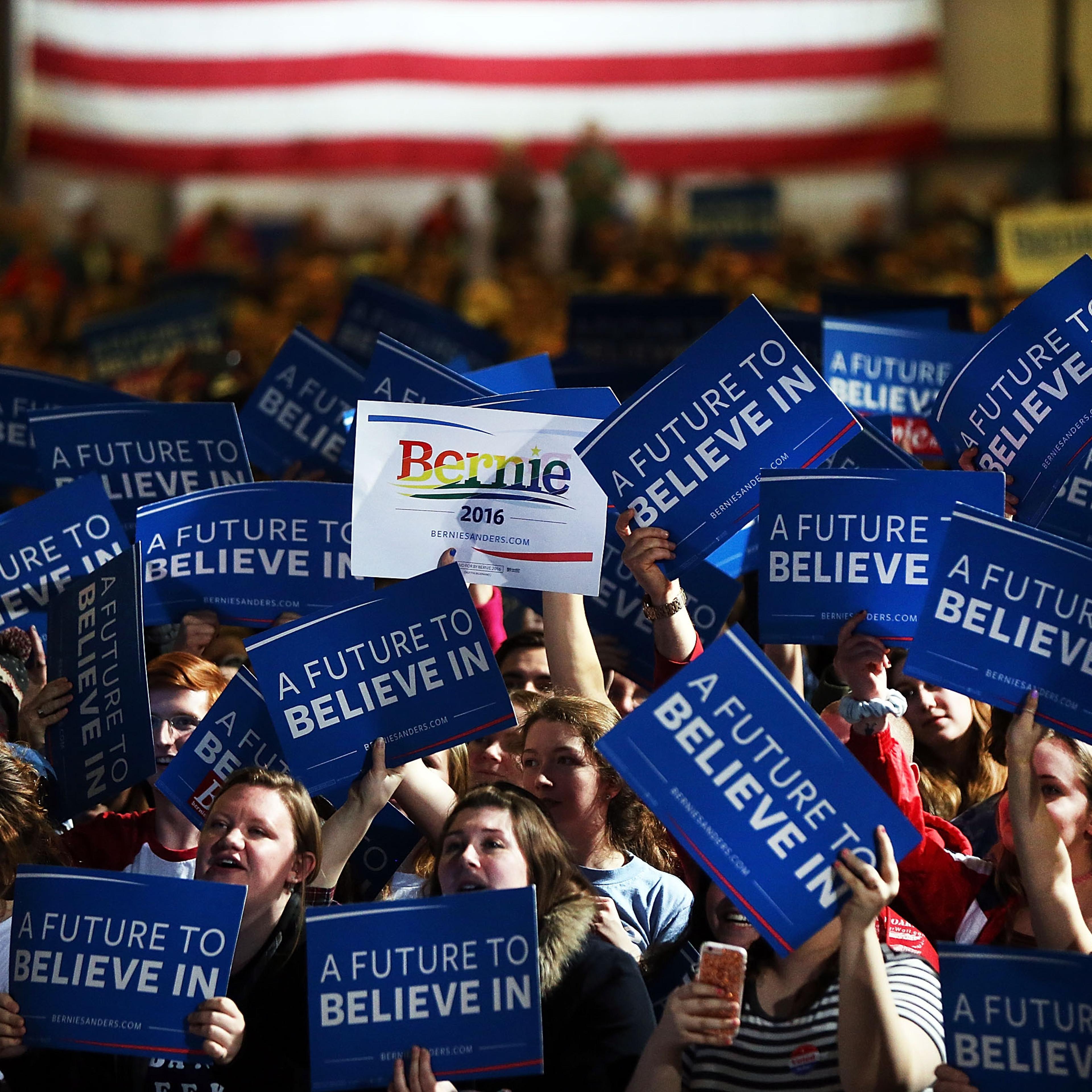 Bernie Sanders Holds Super Tuesday Campaign Rally In Vermont