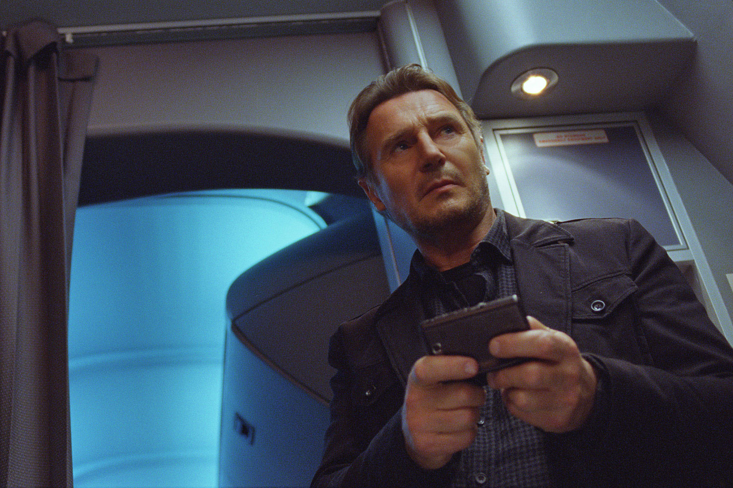 Liam Neeson in a scene from "Non-Stop."