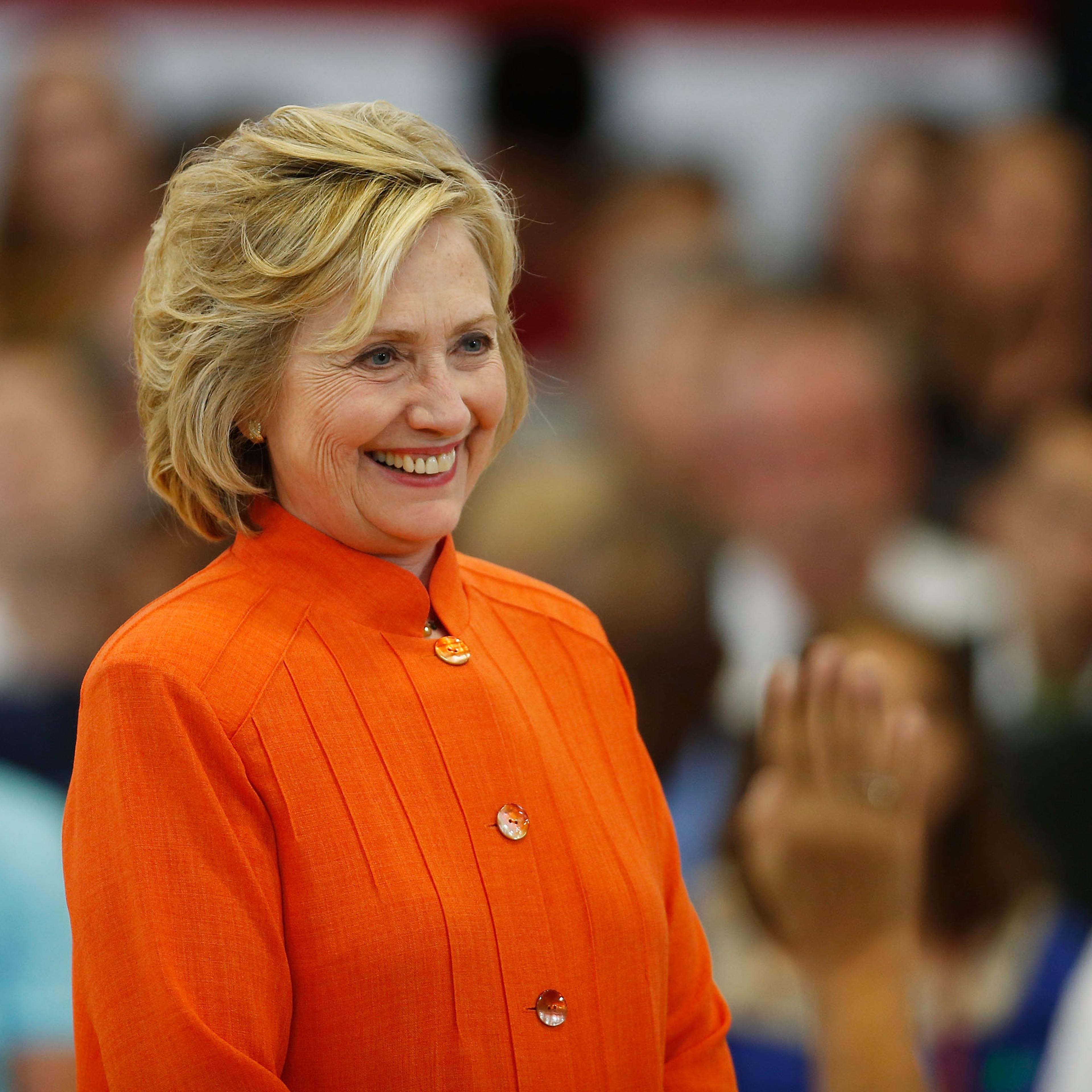Democratic presidential candidate and former U.S. Secretary of State Hillary Clinton delivers remarks during a campaign stop at Dr. William U. Pearson Community Center on August 18, 2015 in North Las Vegas, Nevada.