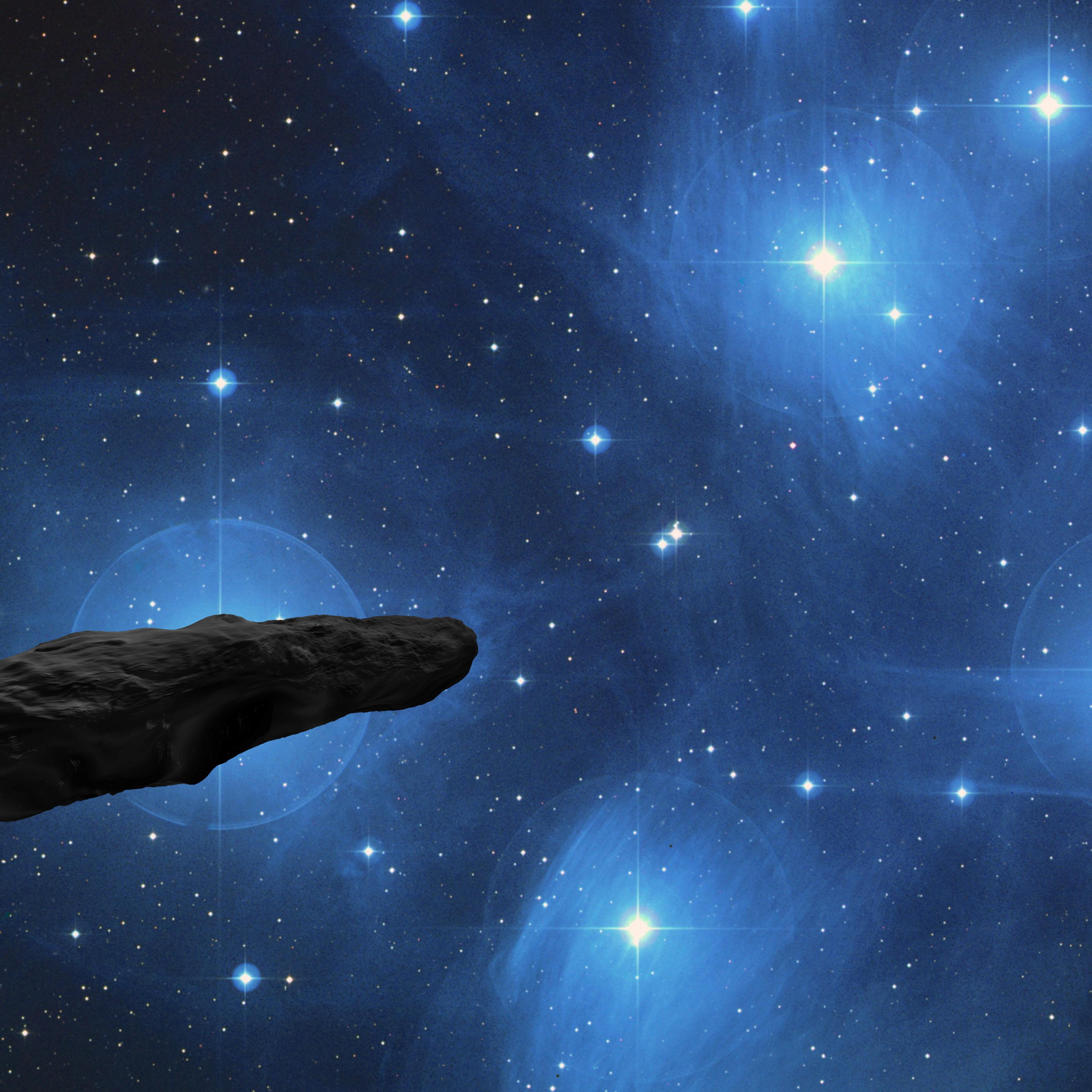 Interstellar asteroid Oumuamua and Pleiades star cluster