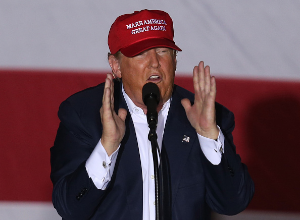 GOP Candidate For President Donald Trump Holds Rally In Boca Raton, Florida