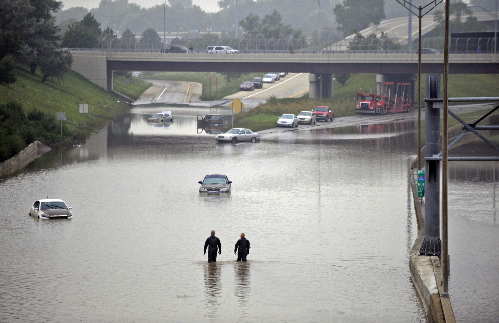 APTOPIX Flooding Michigan