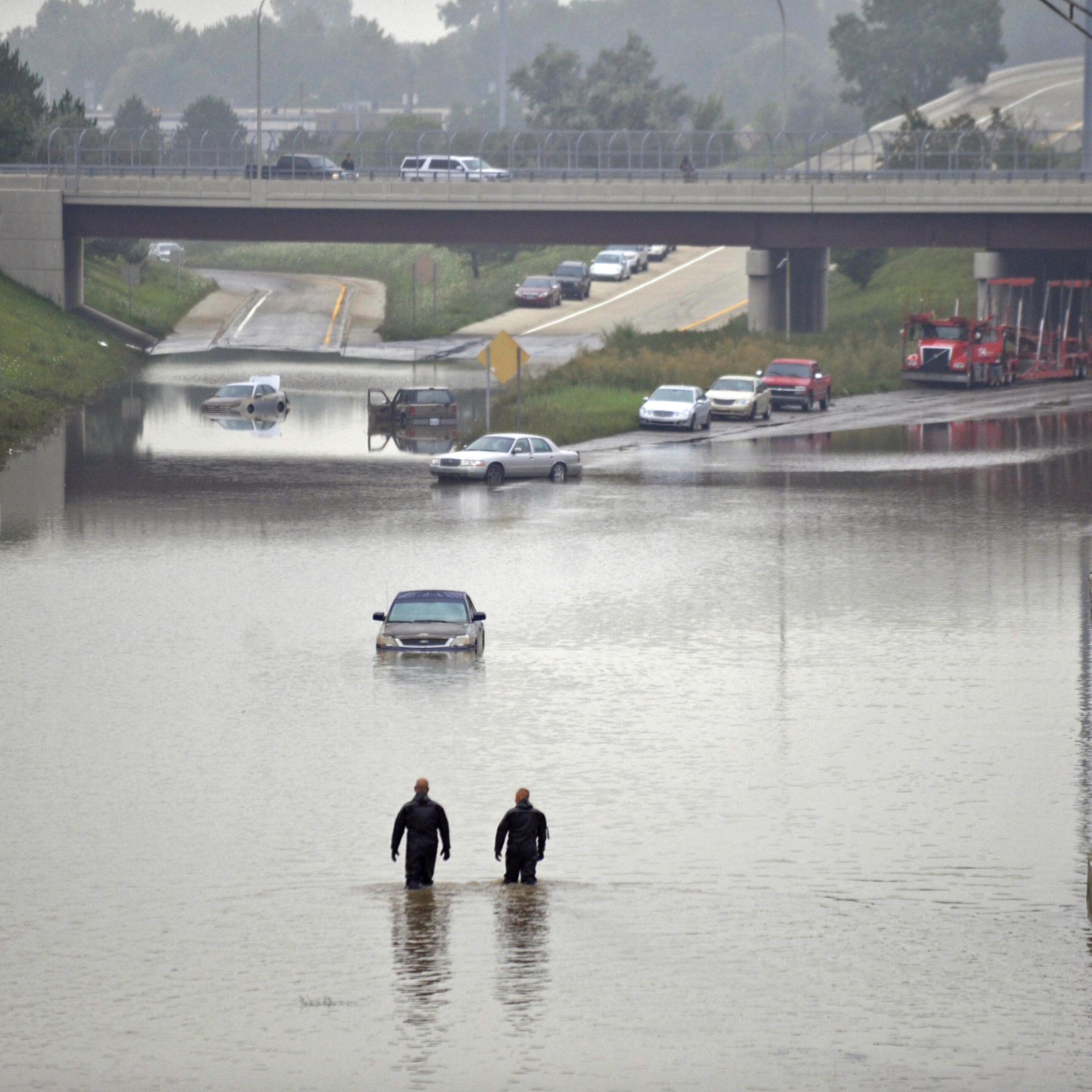 APTOPIX Flooding Michigan